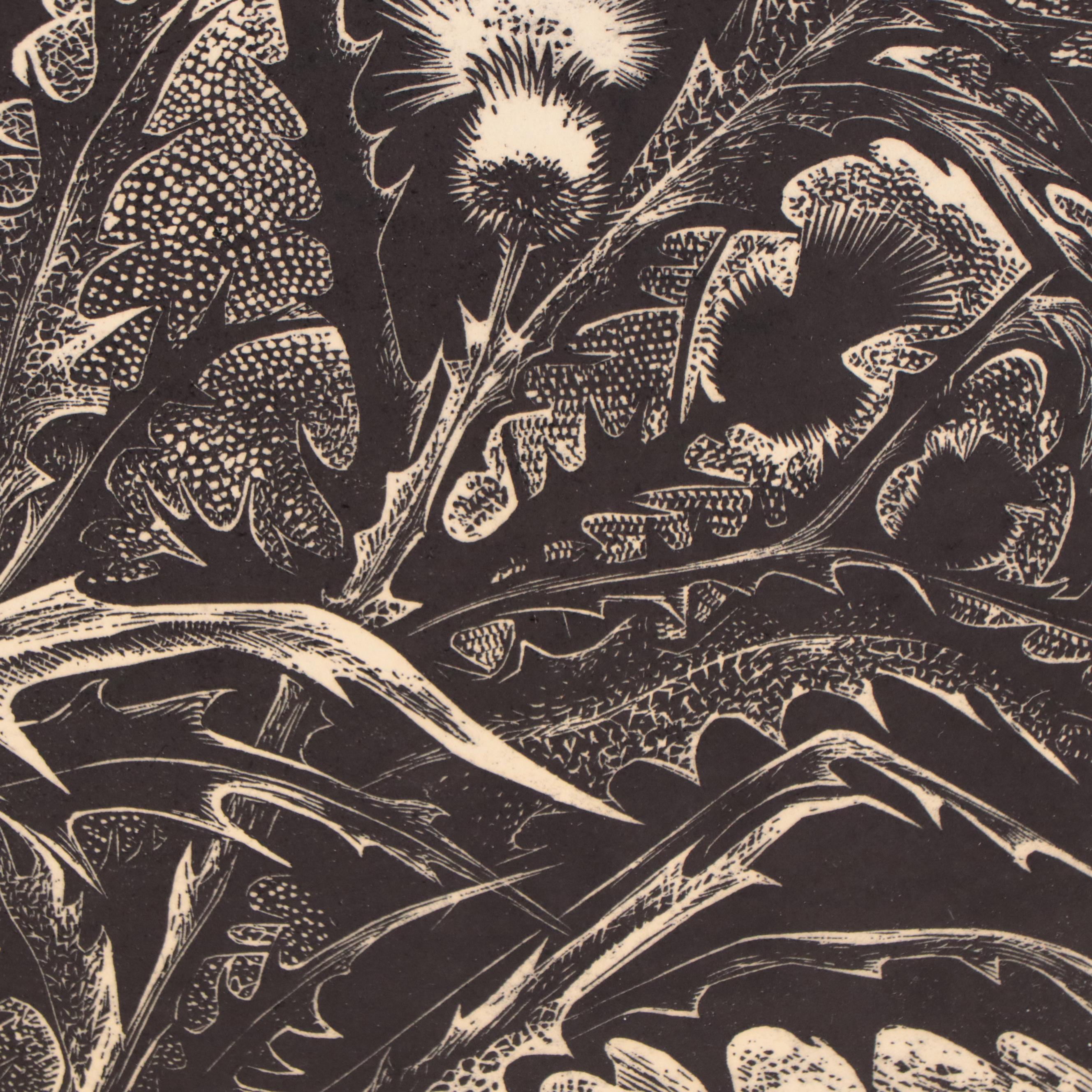 Lynd Ward Wood Engraving "Flower Girl" 1966