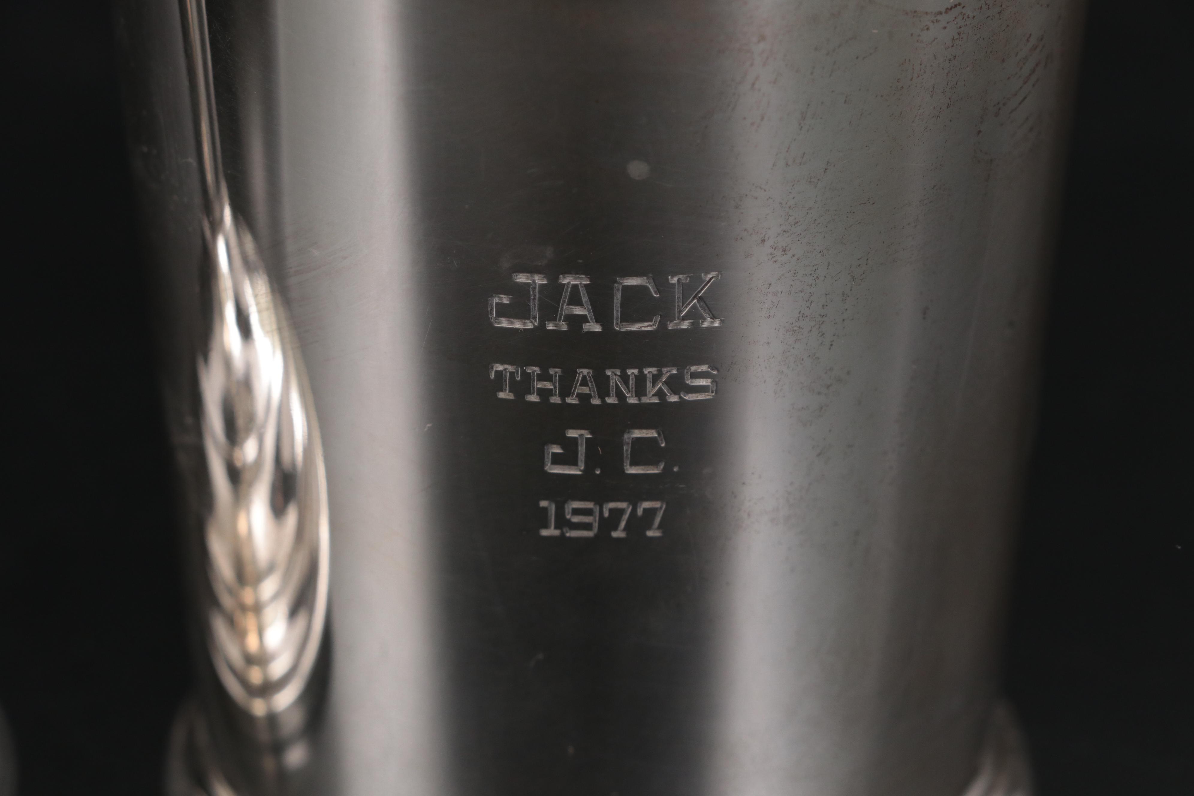 Black, Starr & Frost Sterling Silver Loving Cup with Other Silver Tableware