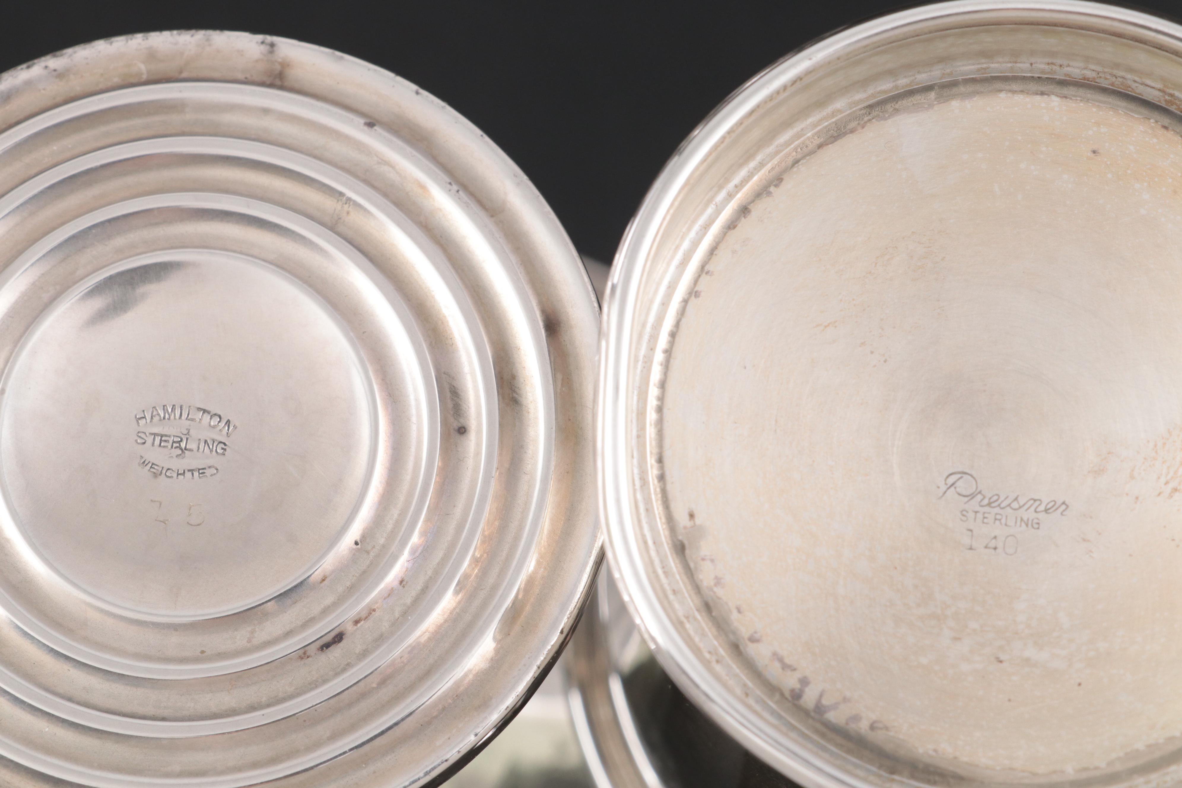 Black, Starr & Frost Sterling Silver Loving Cup with Other Silver Tableware