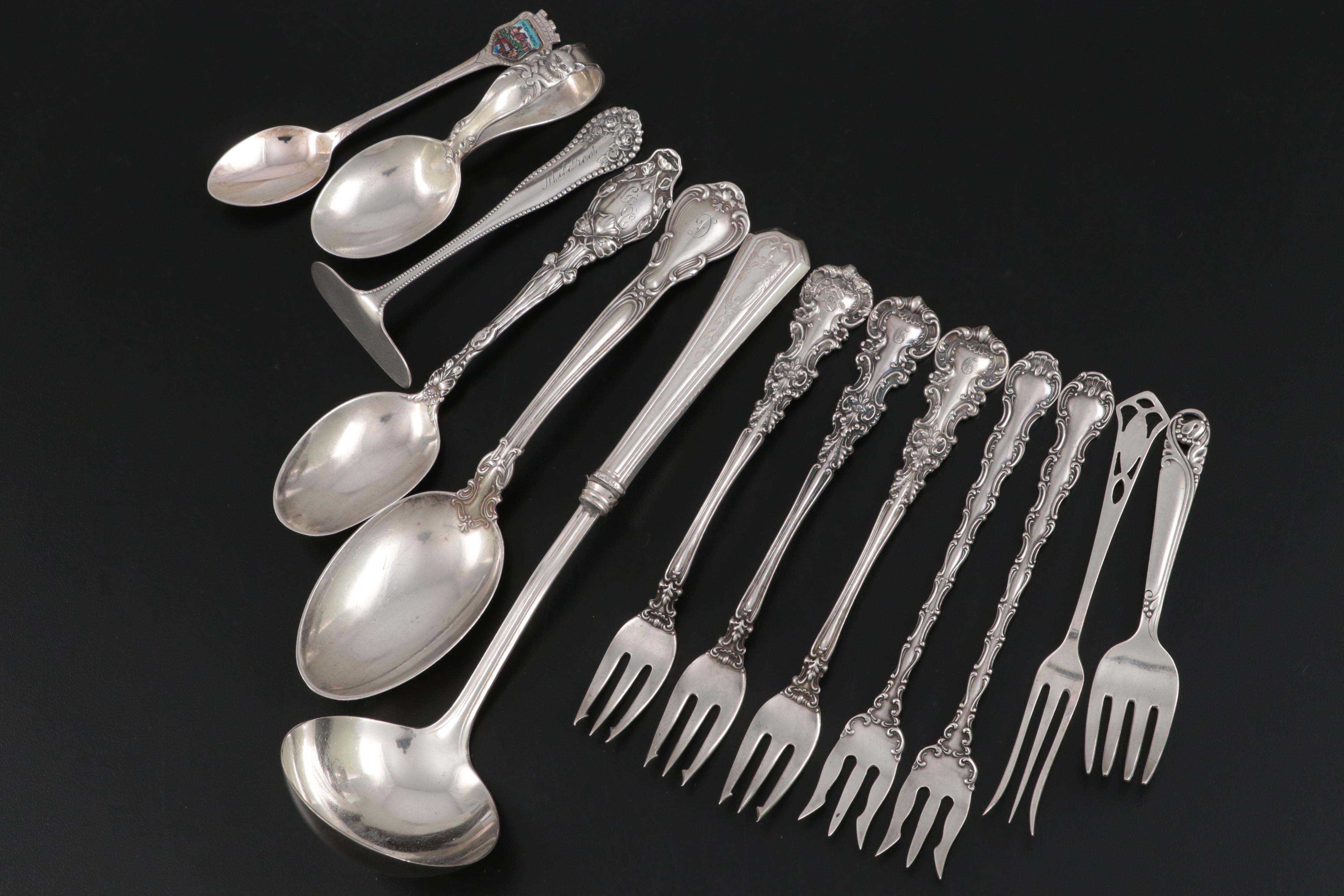 Black, Starr & Frost Sterling Silver Loving Cup with Other Silver Tableware