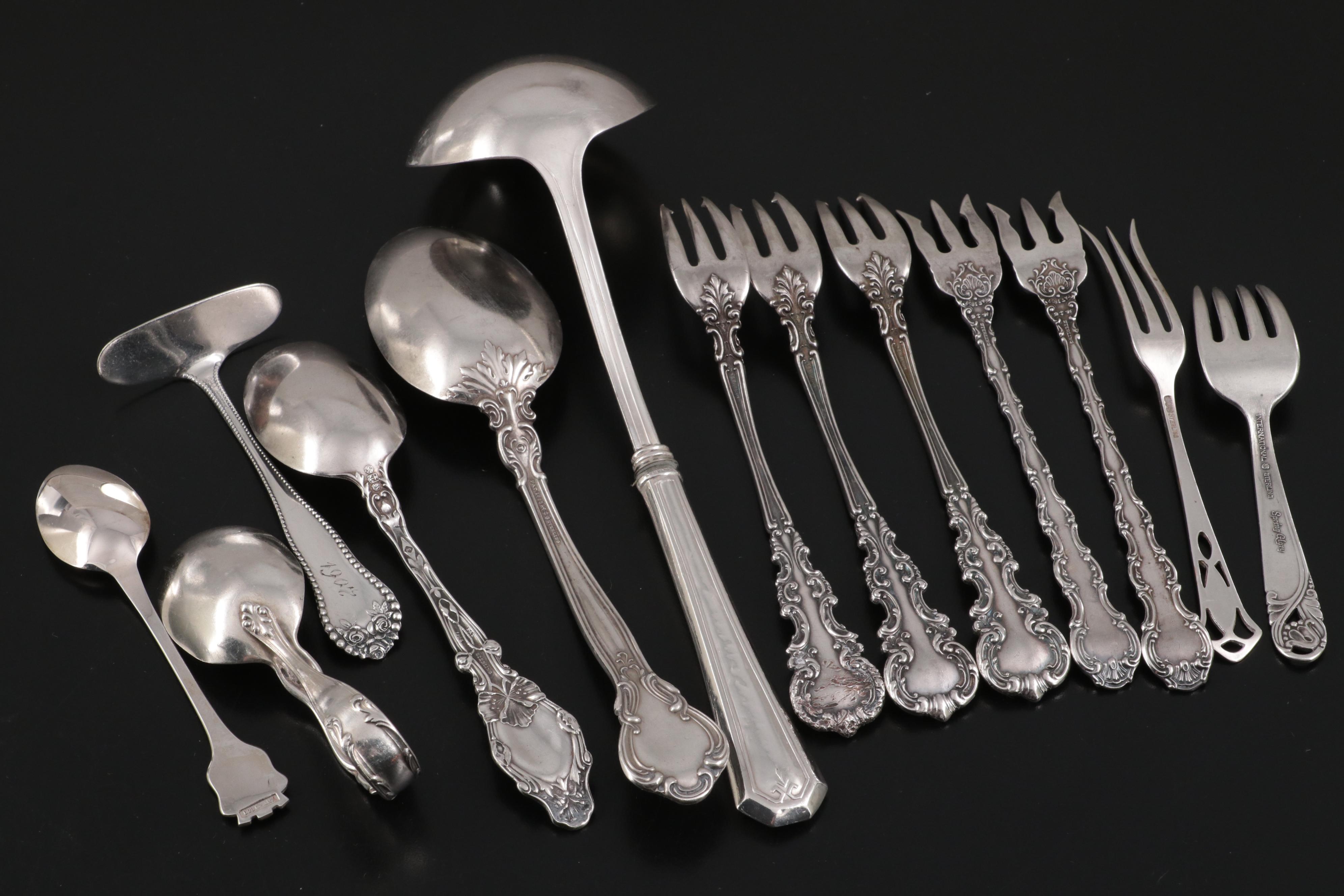 Black, Starr & Frost Sterling Silver Loving Cup with Other Silver Tableware