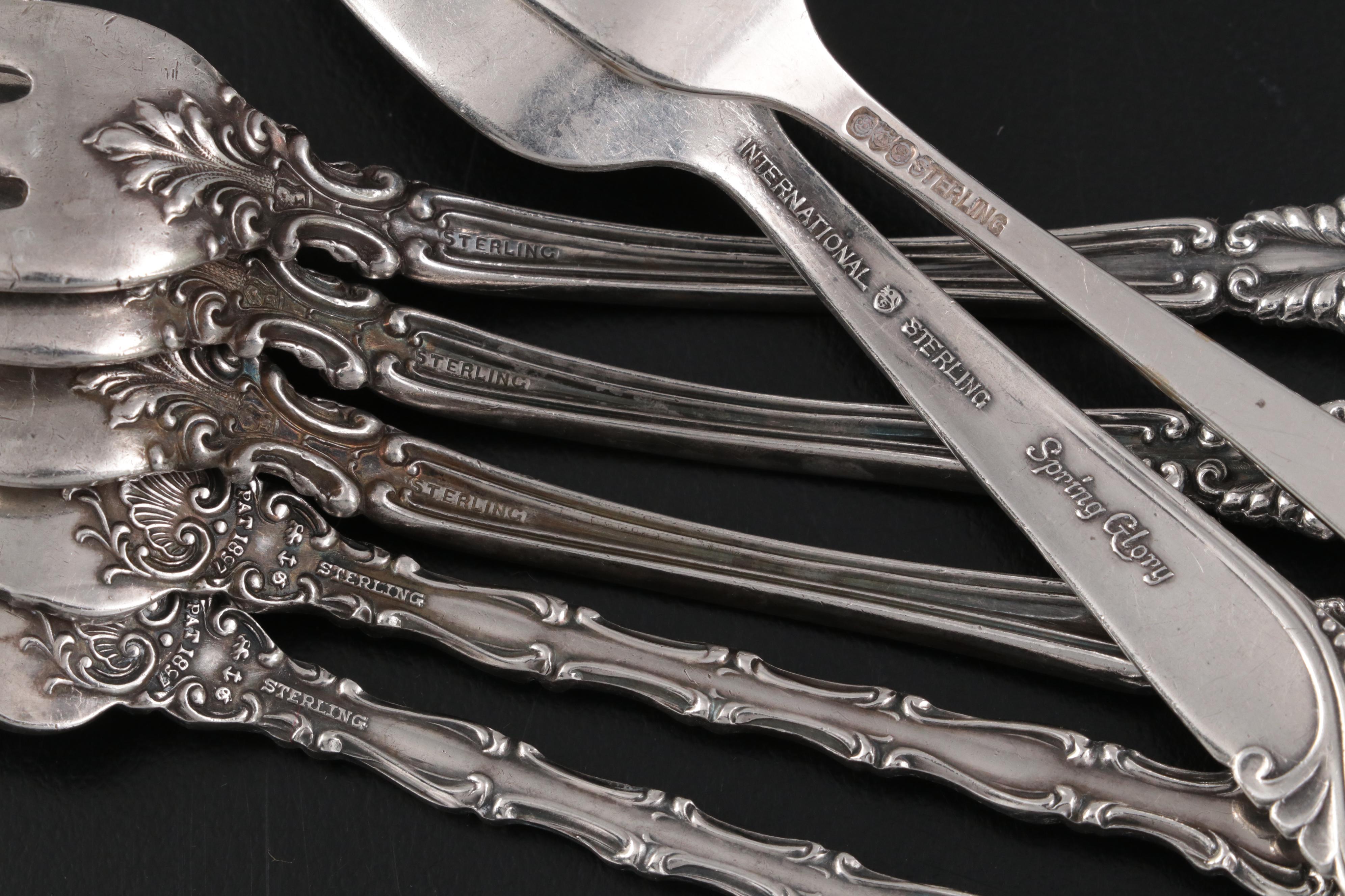 Black, Starr & Frost Sterling Silver Loving Cup with Other Silver Tableware