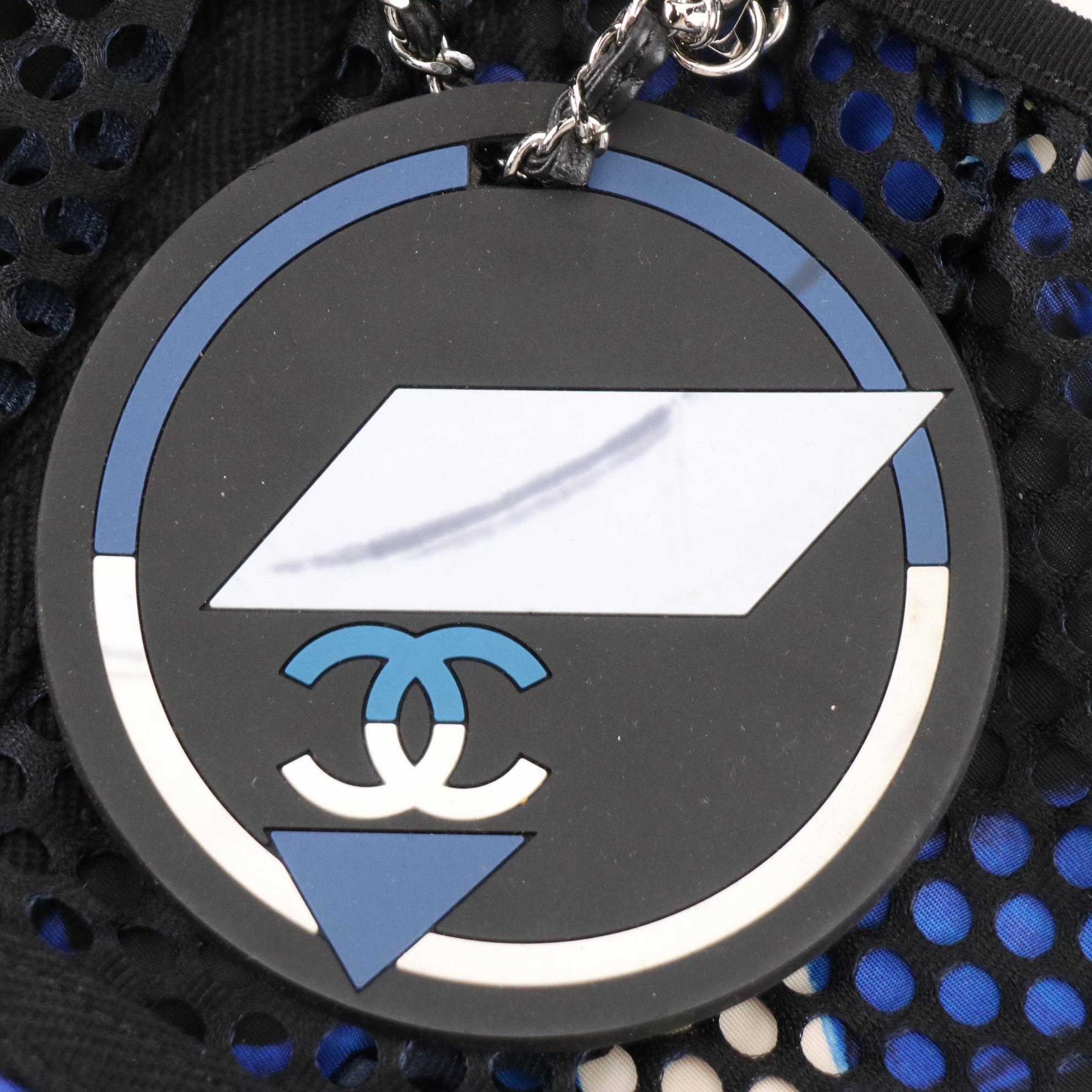 Chanel Airline Two-Way Messenger Bag in Printed Nylon and Mesh