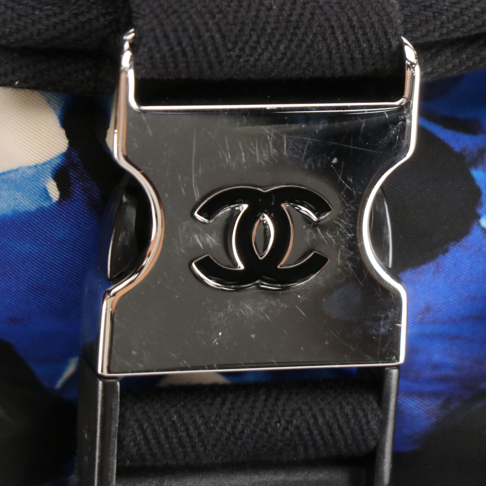 Chanel Airline Two-Way Messenger Bag in Printed Nylon and Mesh