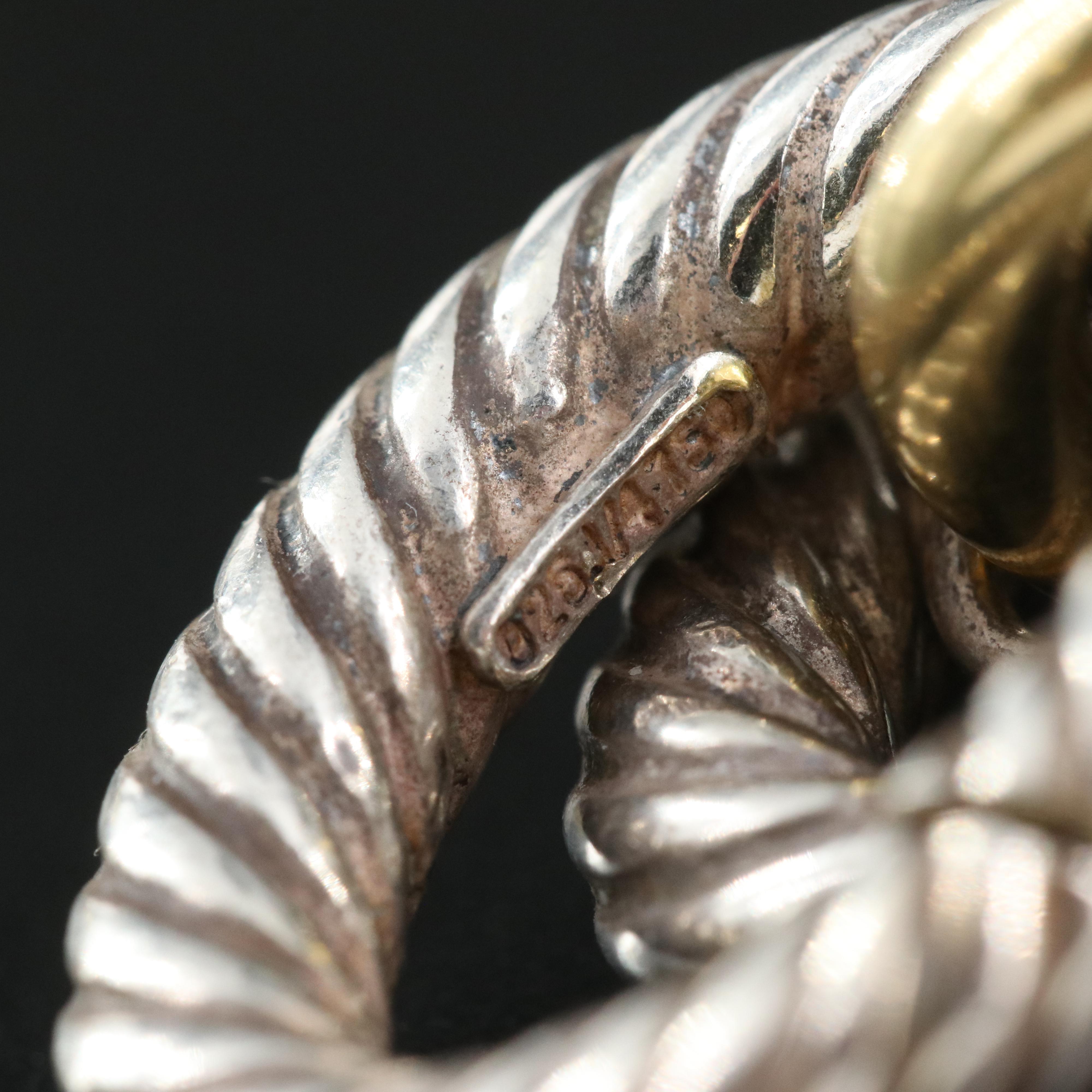 David Yurman "Chain" Extra Long Oval Link Necklace with 18K Bonded Accents