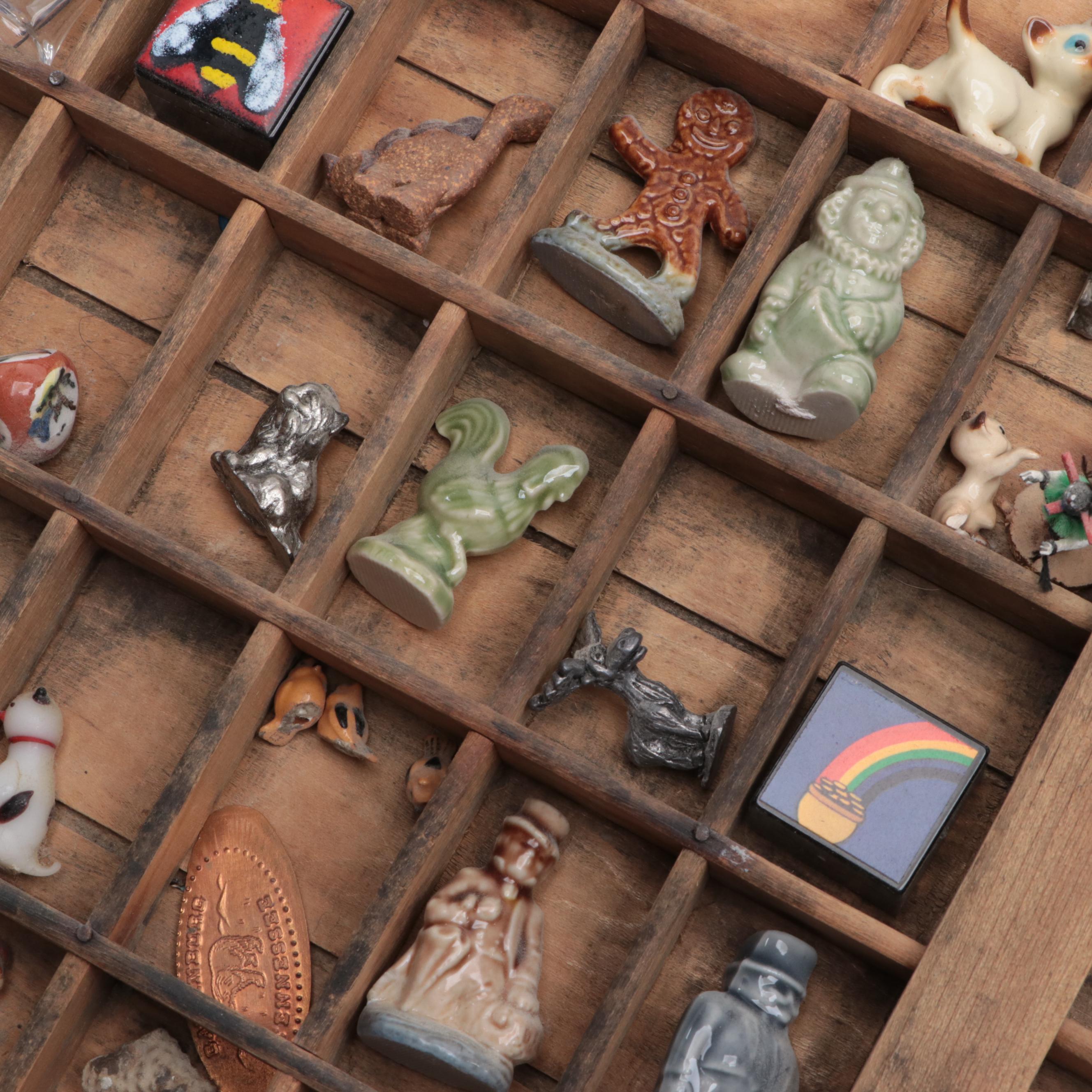 Miniature Figurine Collection with Letterpress Drawer Displays