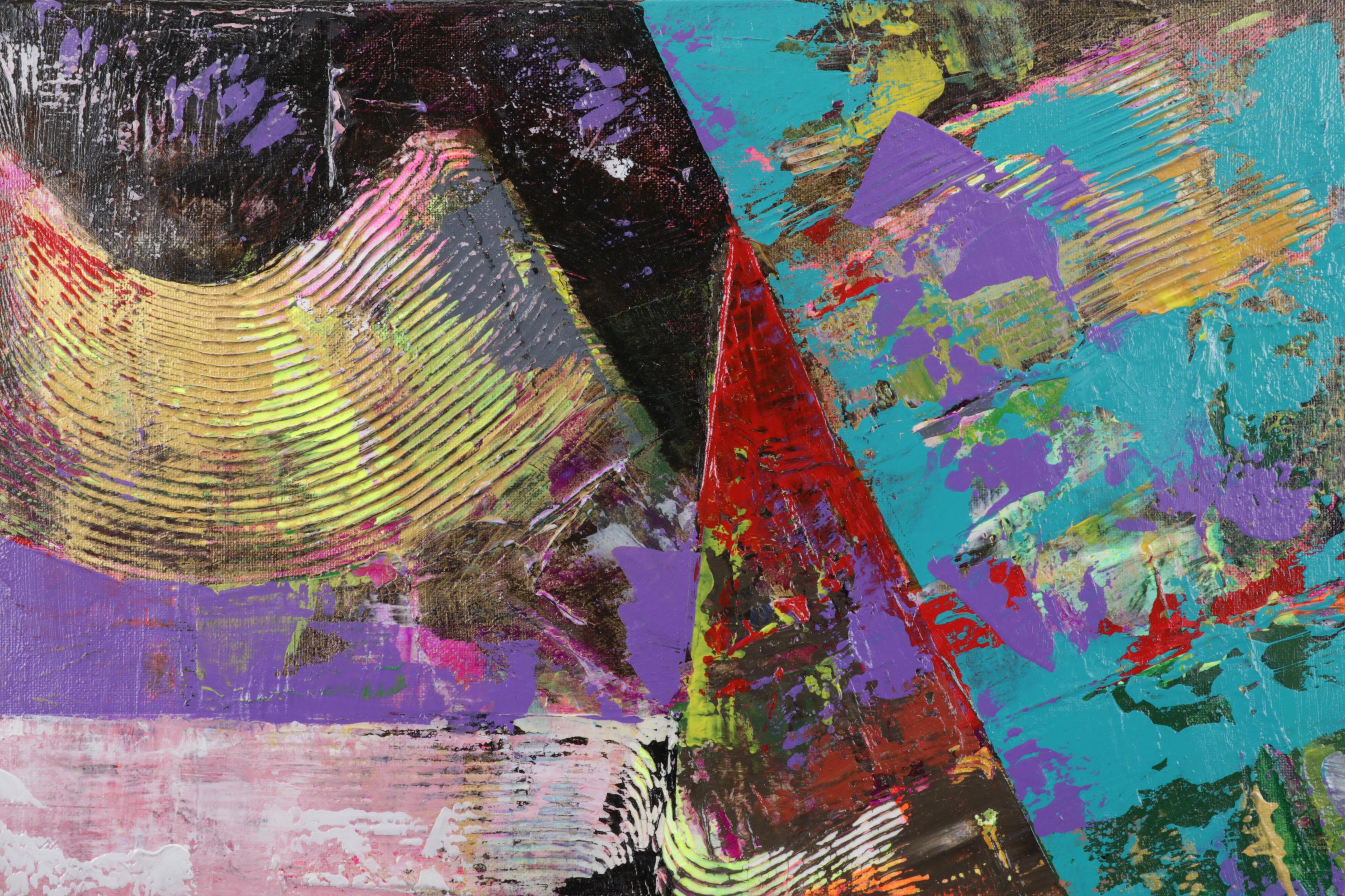 Farshad Lanjani Abstract Acrylic Painting, 21st Century