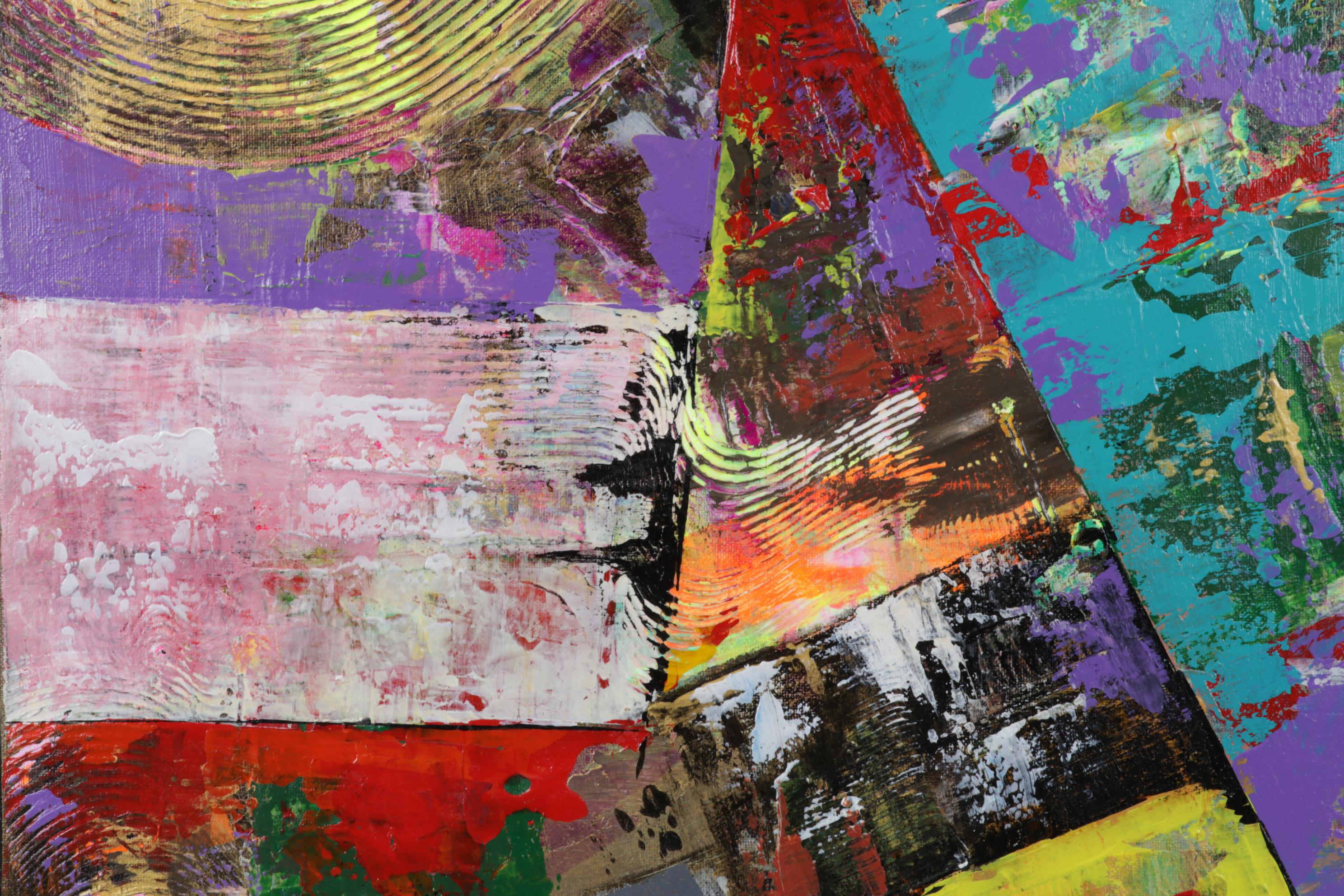 Farshad Lanjani Abstract Acrylic Painting, 21st Century