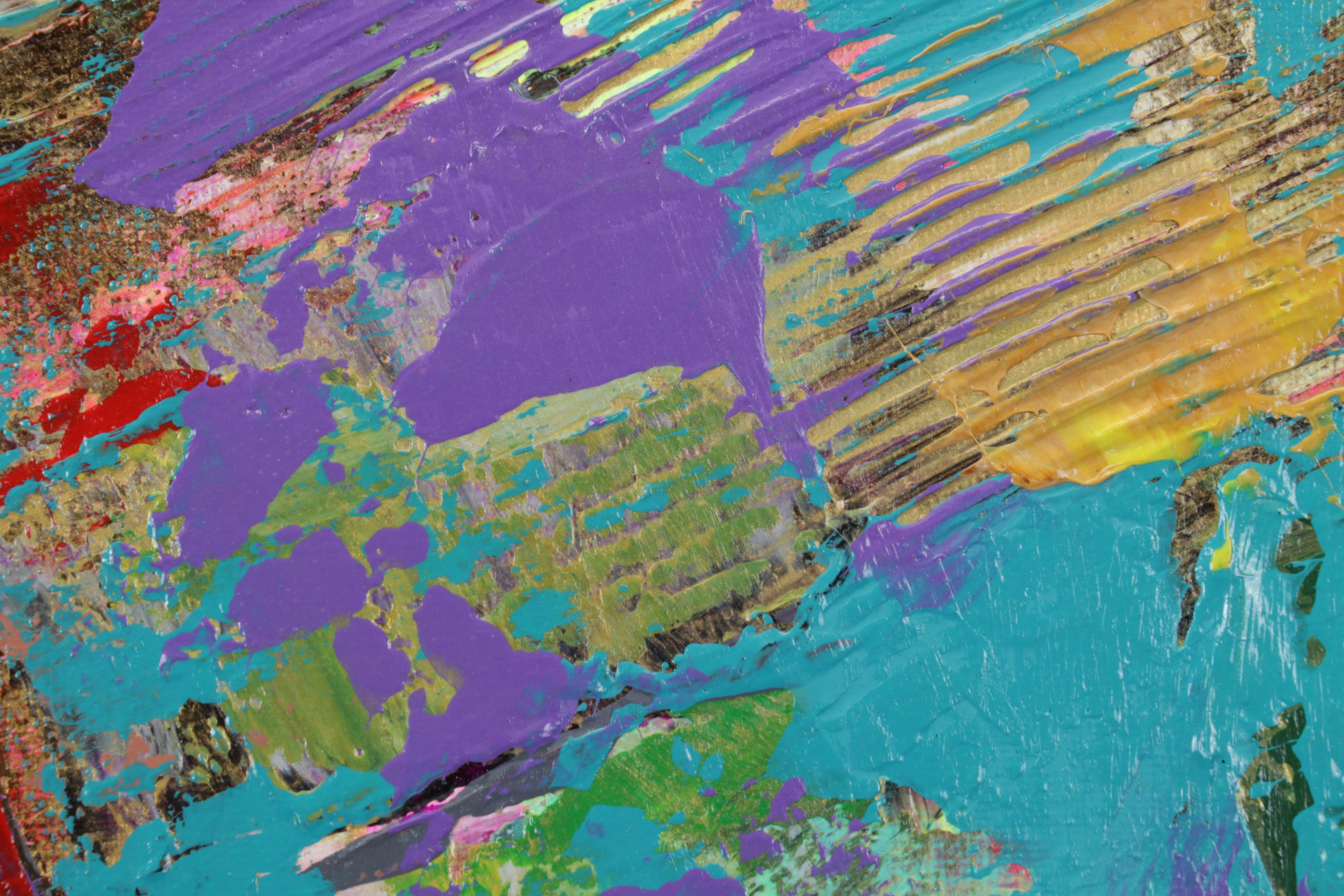 Farshad Lanjani Abstract Acrylic Painting, 21st Century