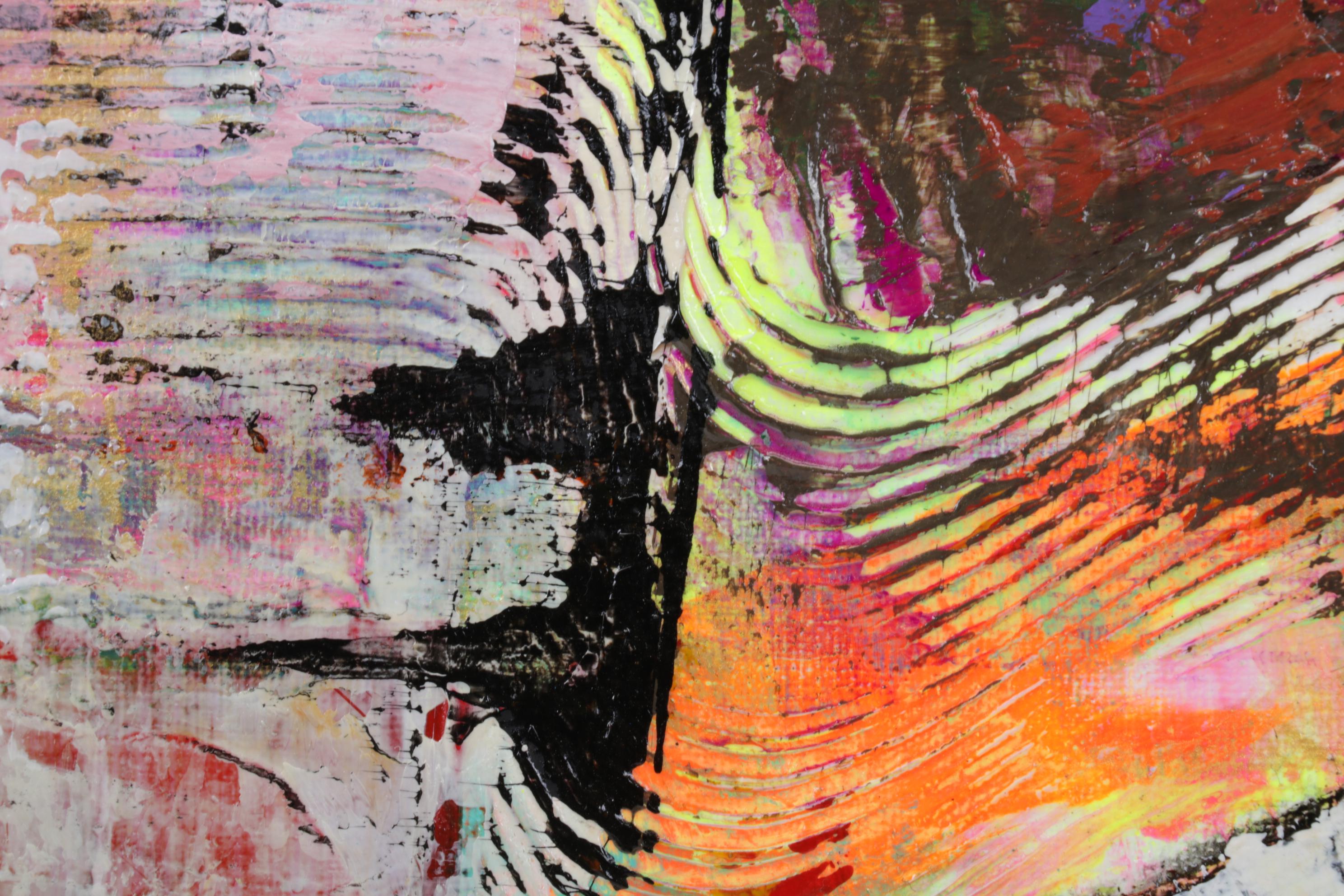 Farshad Lanjani Abstract Acrylic Painting, 21st Century