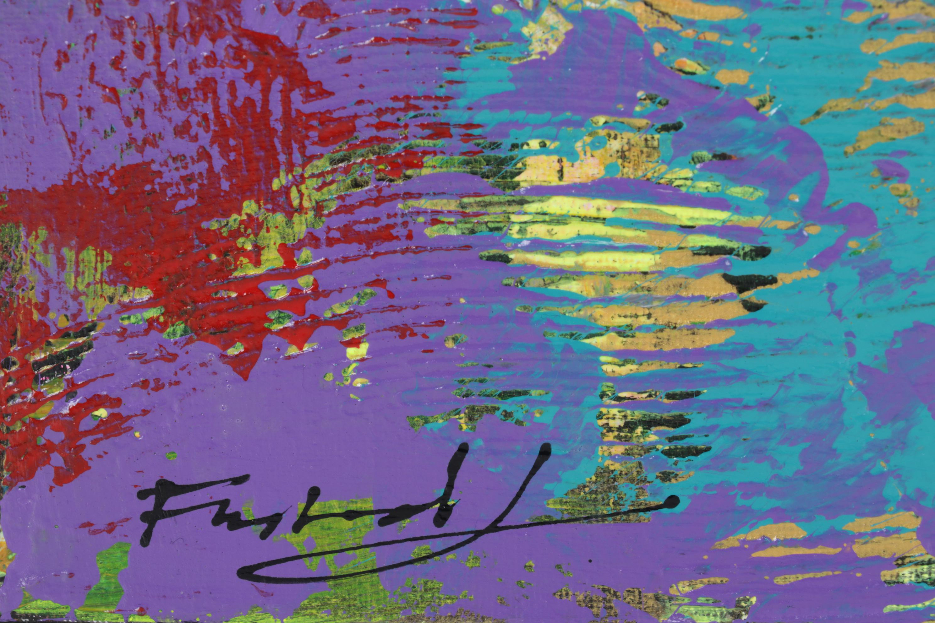 Farshad Lanjani Abstract Acrylic Painting, 21st Century