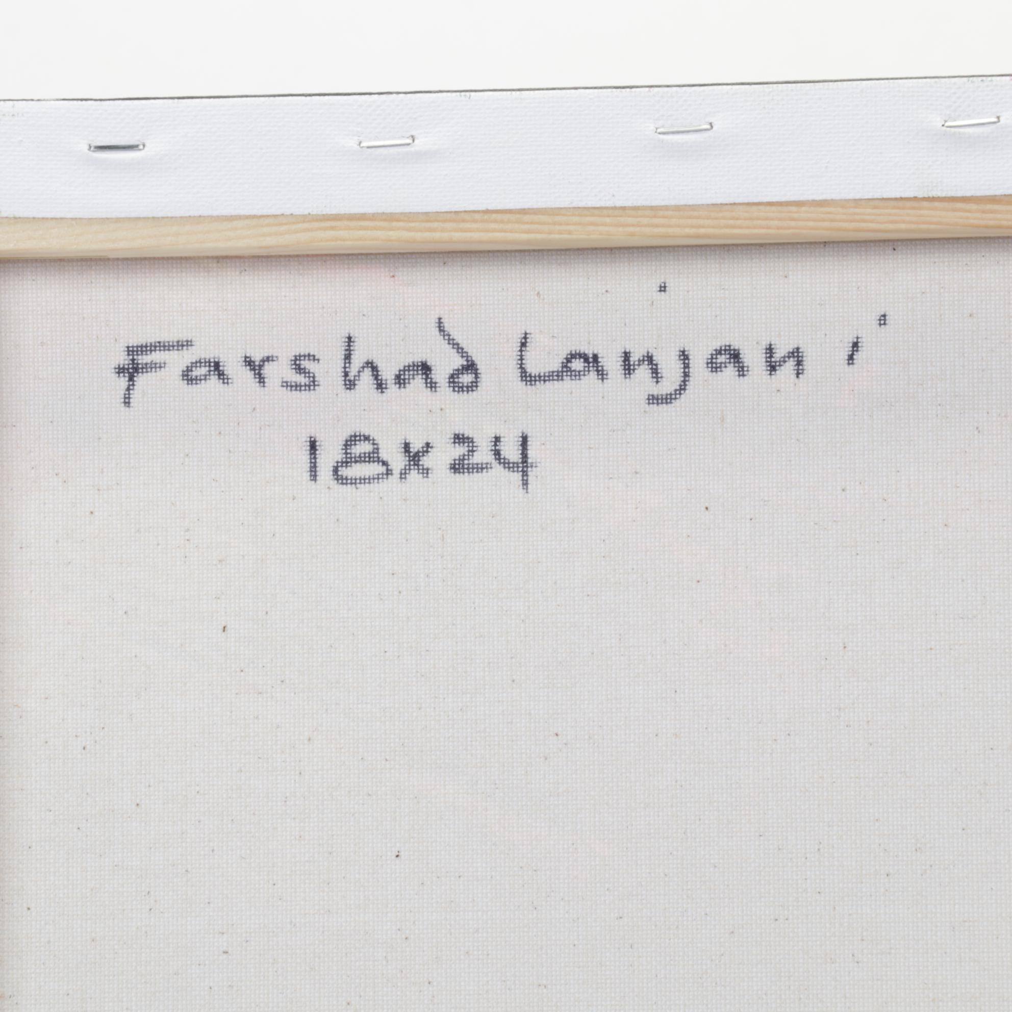 Farshad Lanjani Abstract Acrylic Painting, 21st Century