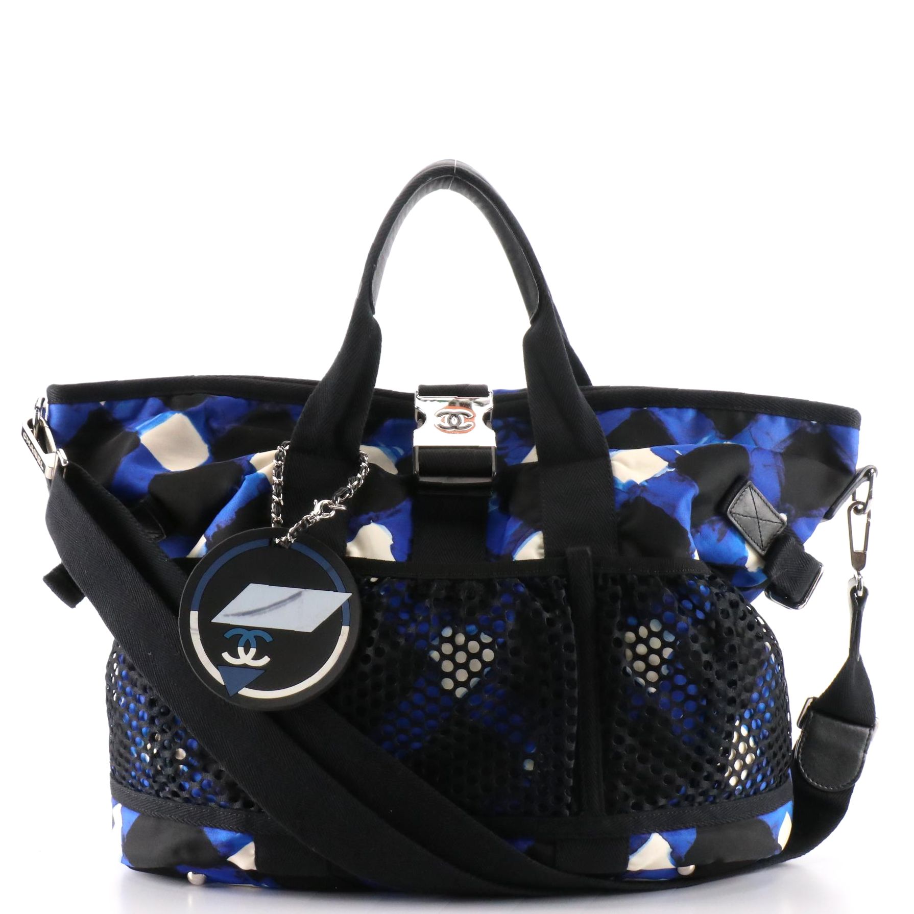 Chanel Airline Two-Way Messenger Bag in Printed Nylon and Mesh
