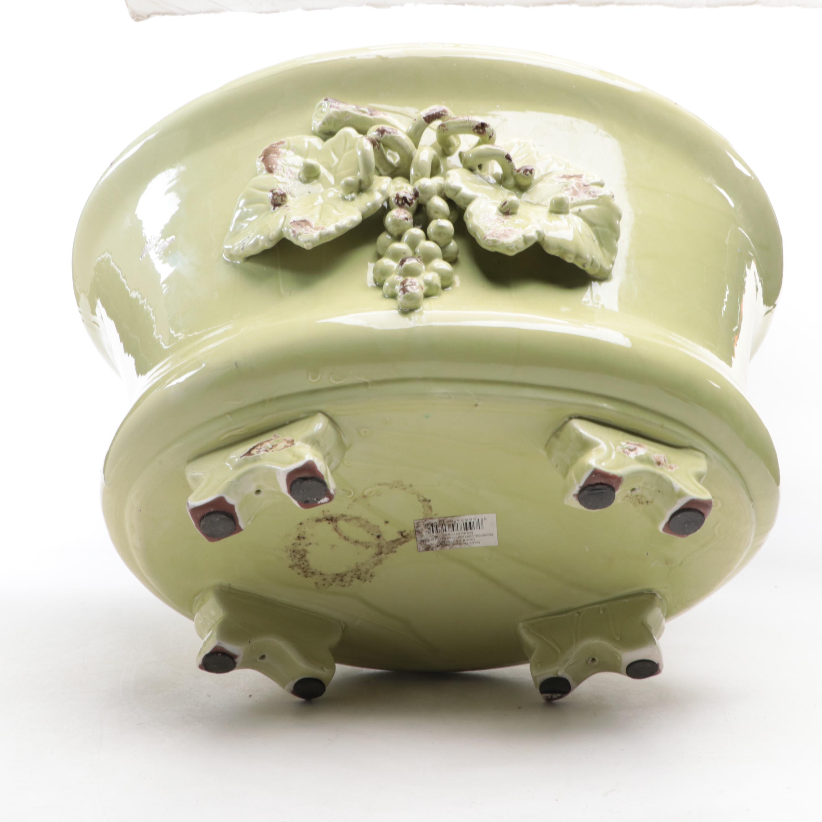 Napa Home & Garden "Tuscany" Oval Grape Leaf Tub