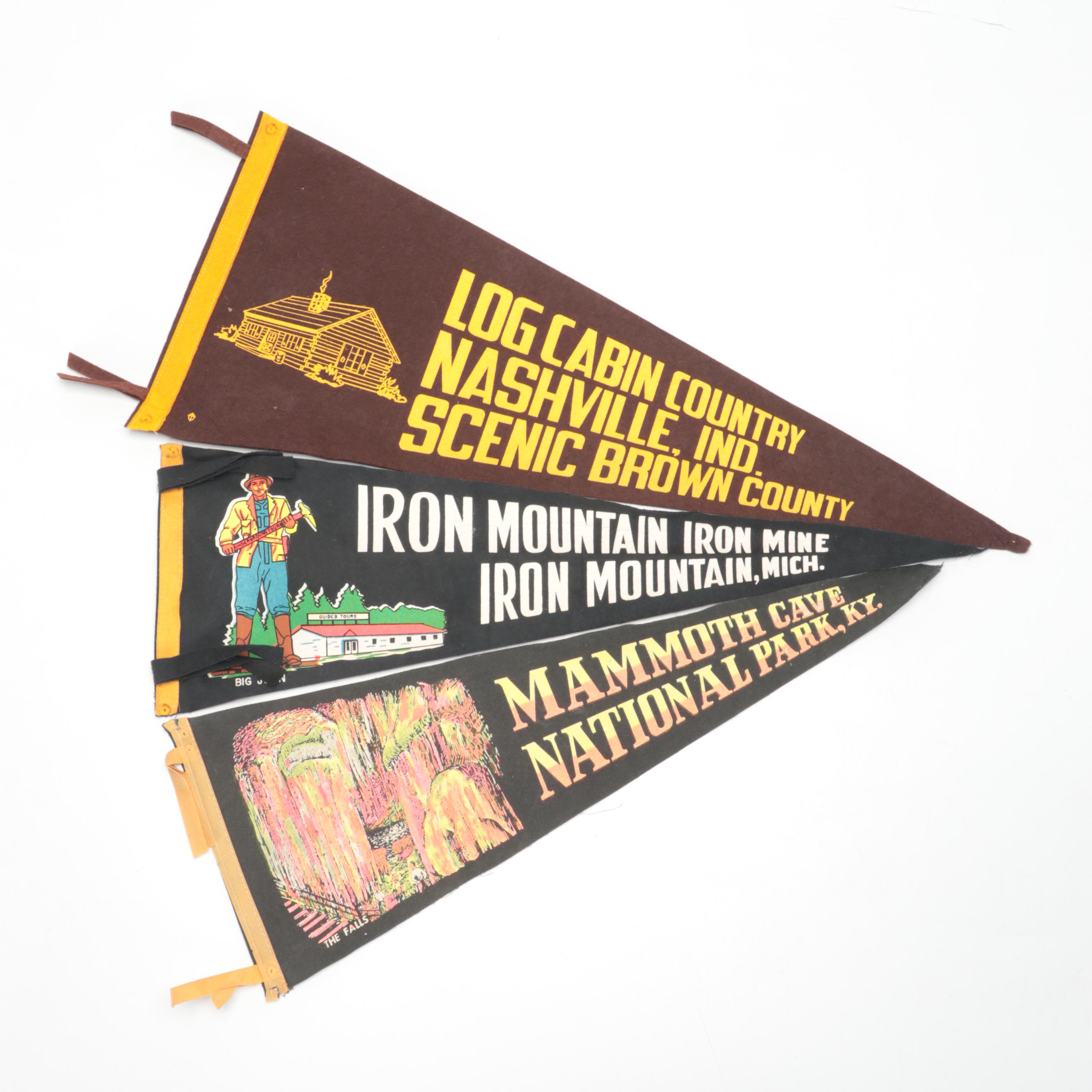 Niagara Falls, Mammoth Cave and Other Destination Travel Pennants