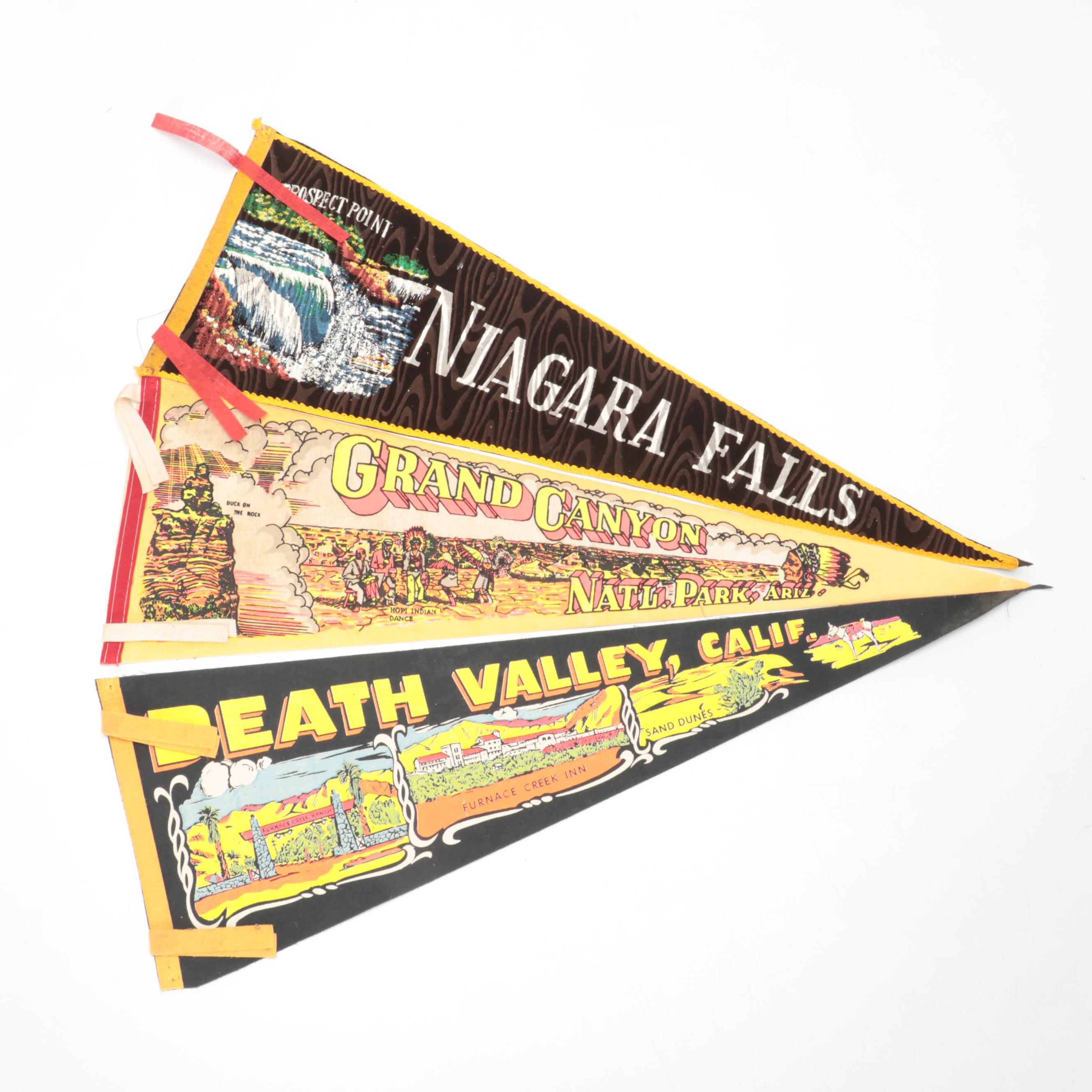 Niagara Falls, Mammoth Cave and Other Destination Travel Pennants