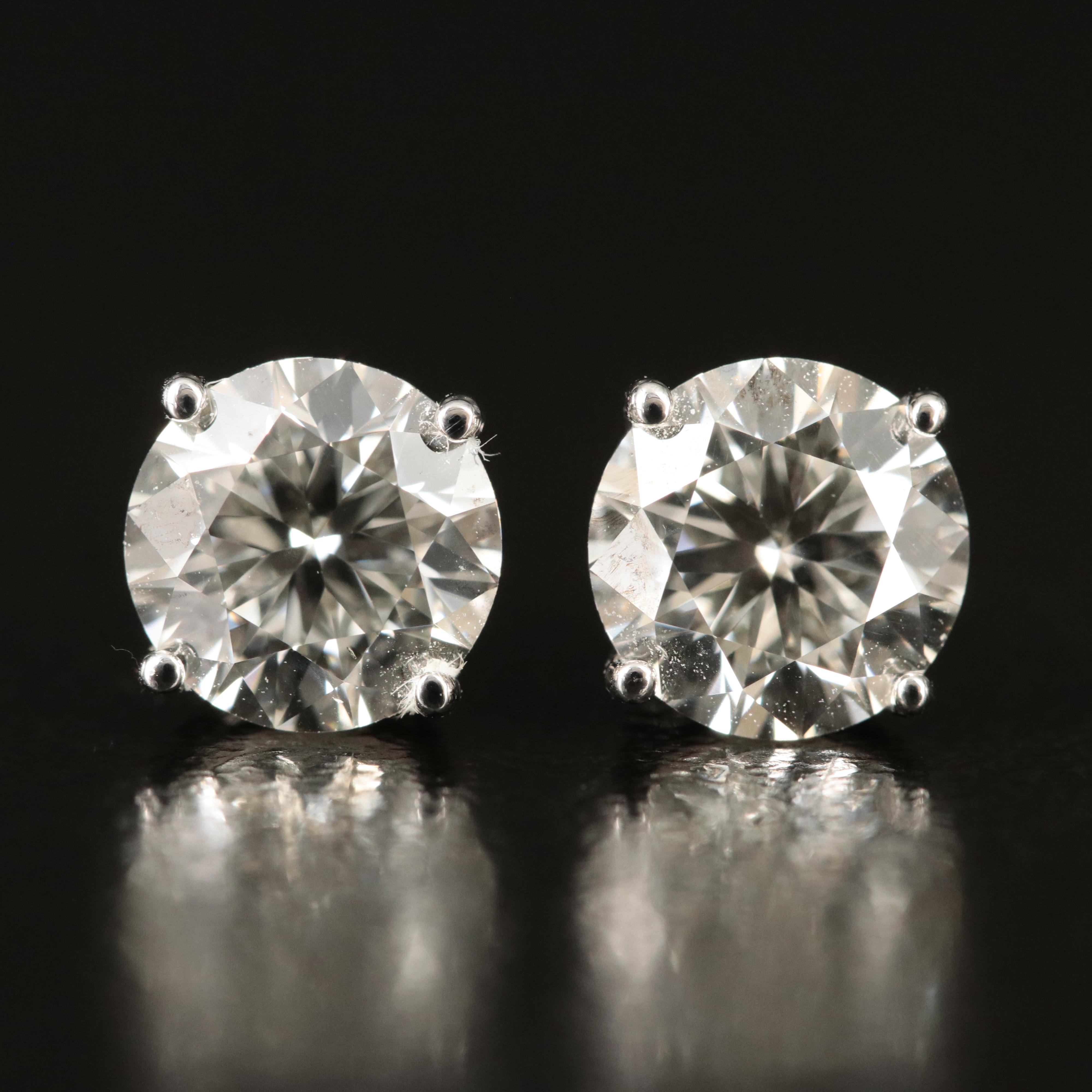 14K 1.94 CTW Lab Grown Diamond Stud Earrings