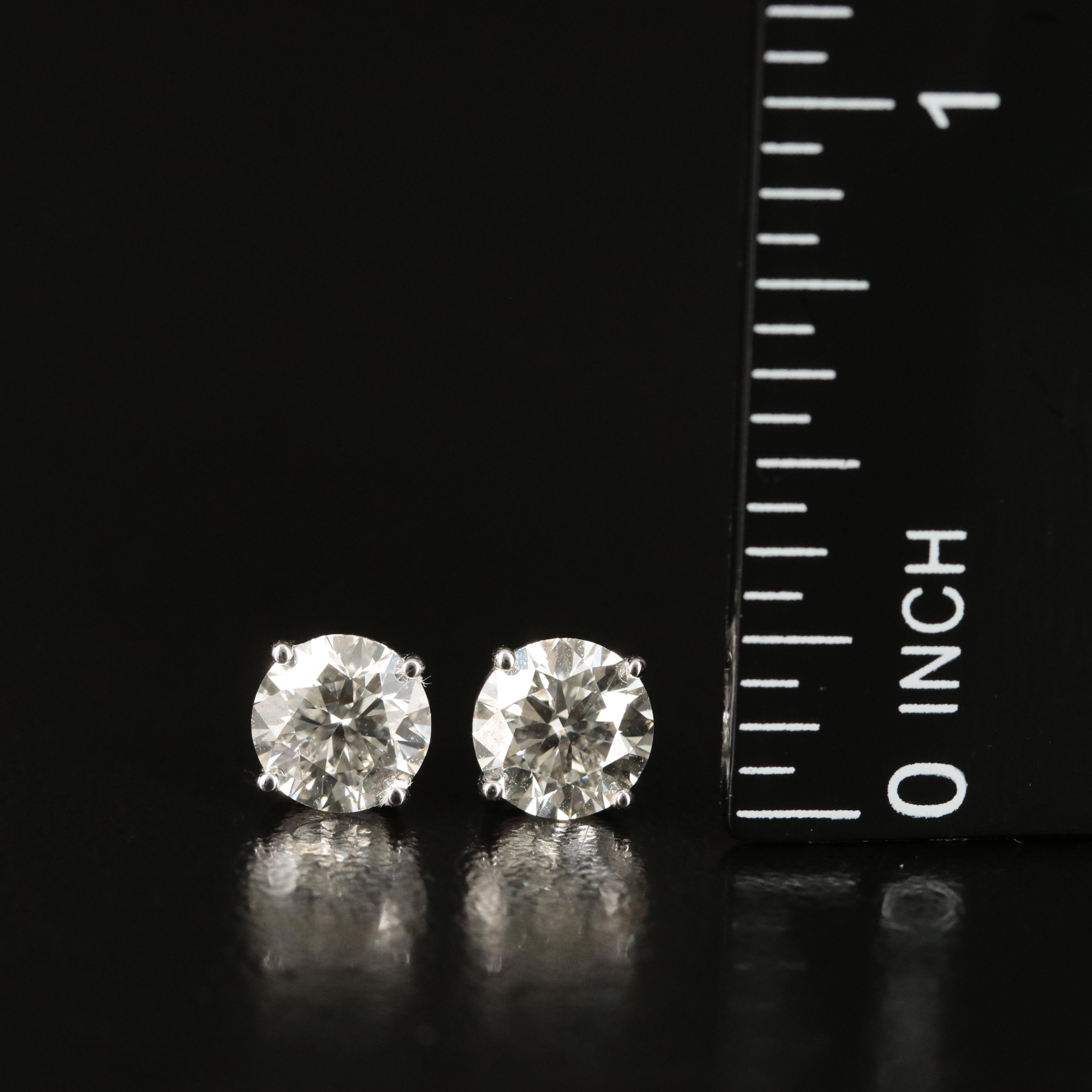 14K 1.94 CTW Lab Grown Diamond Stud Earrings
