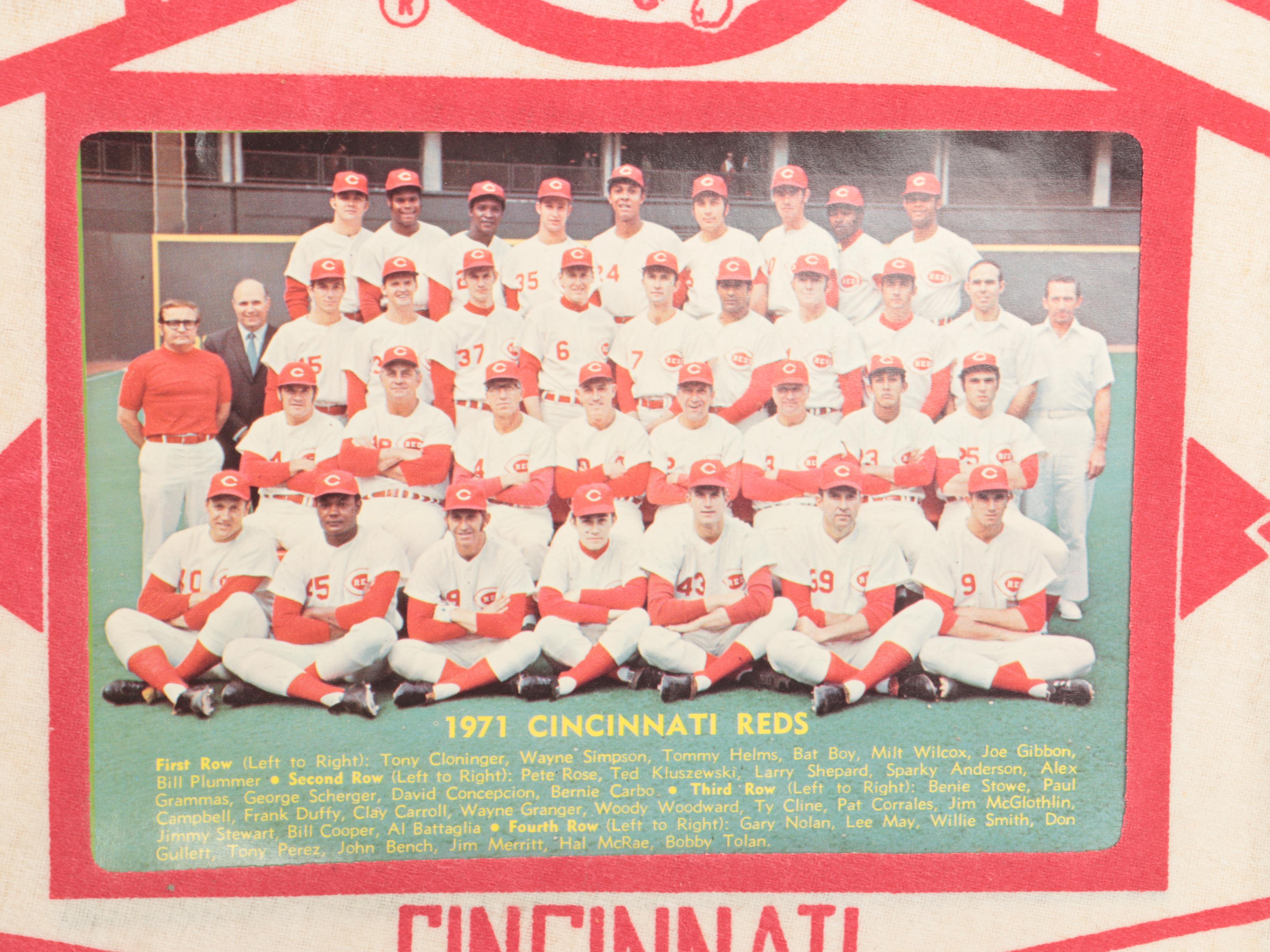 Baseball and Football Pennants with Cincinnati Reds and More, Vintage