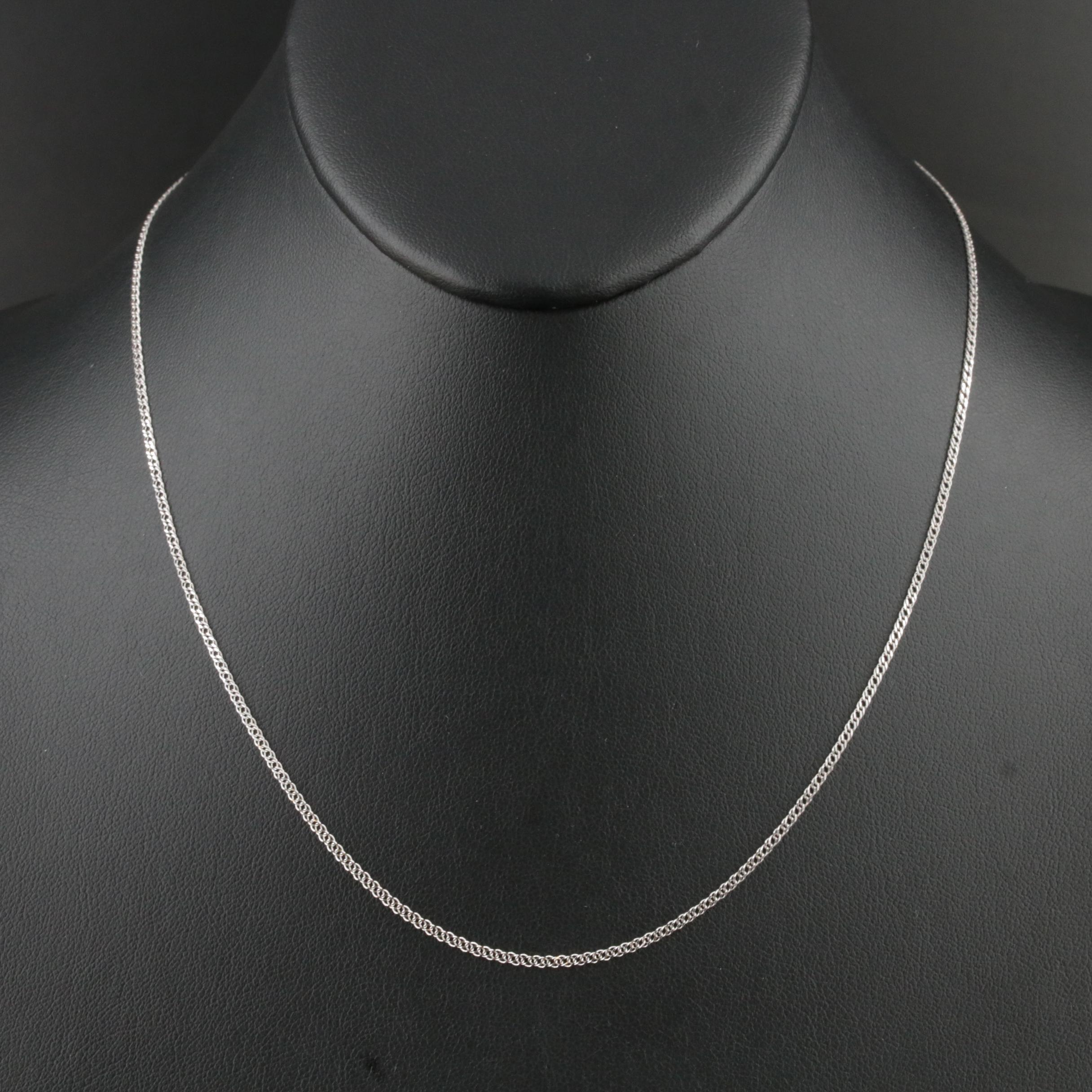 Italian 18K Curb Chain Necklace