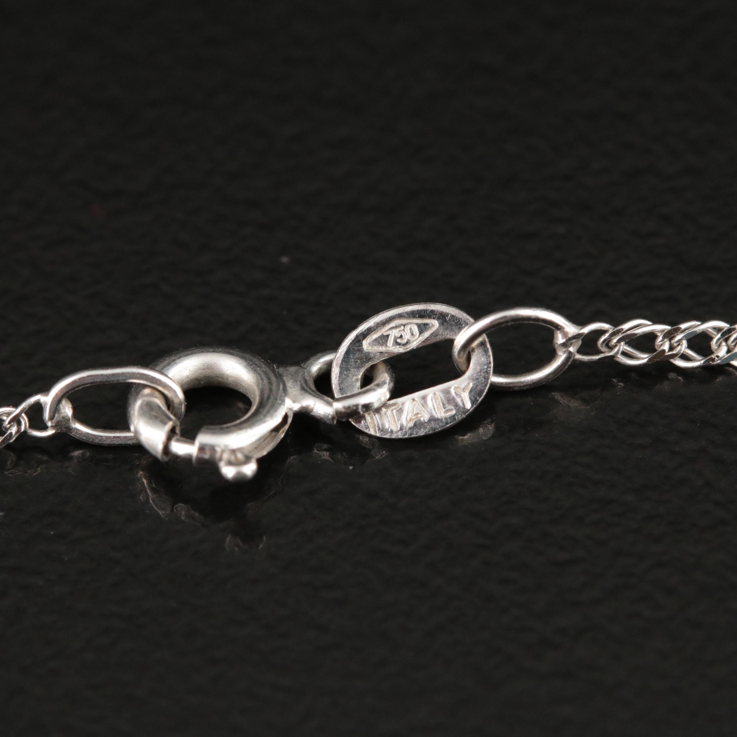 Italian 18K Curb Chain Necklace