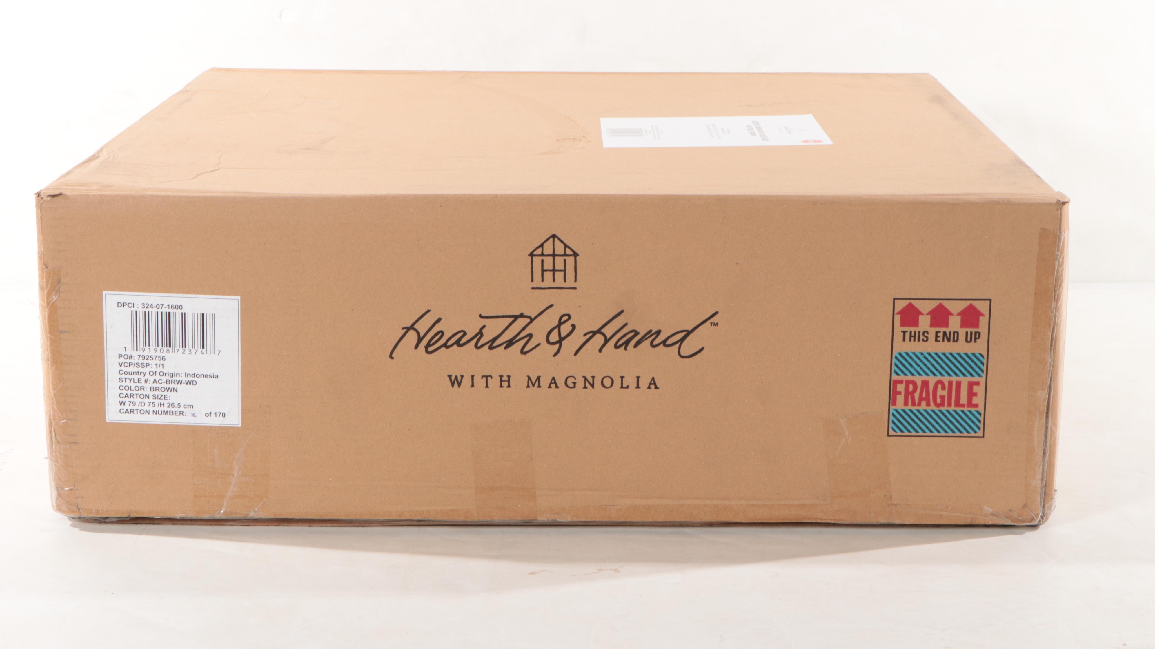 Hearth & Hand With Magnolia Wood and Cane Back Accent Chair