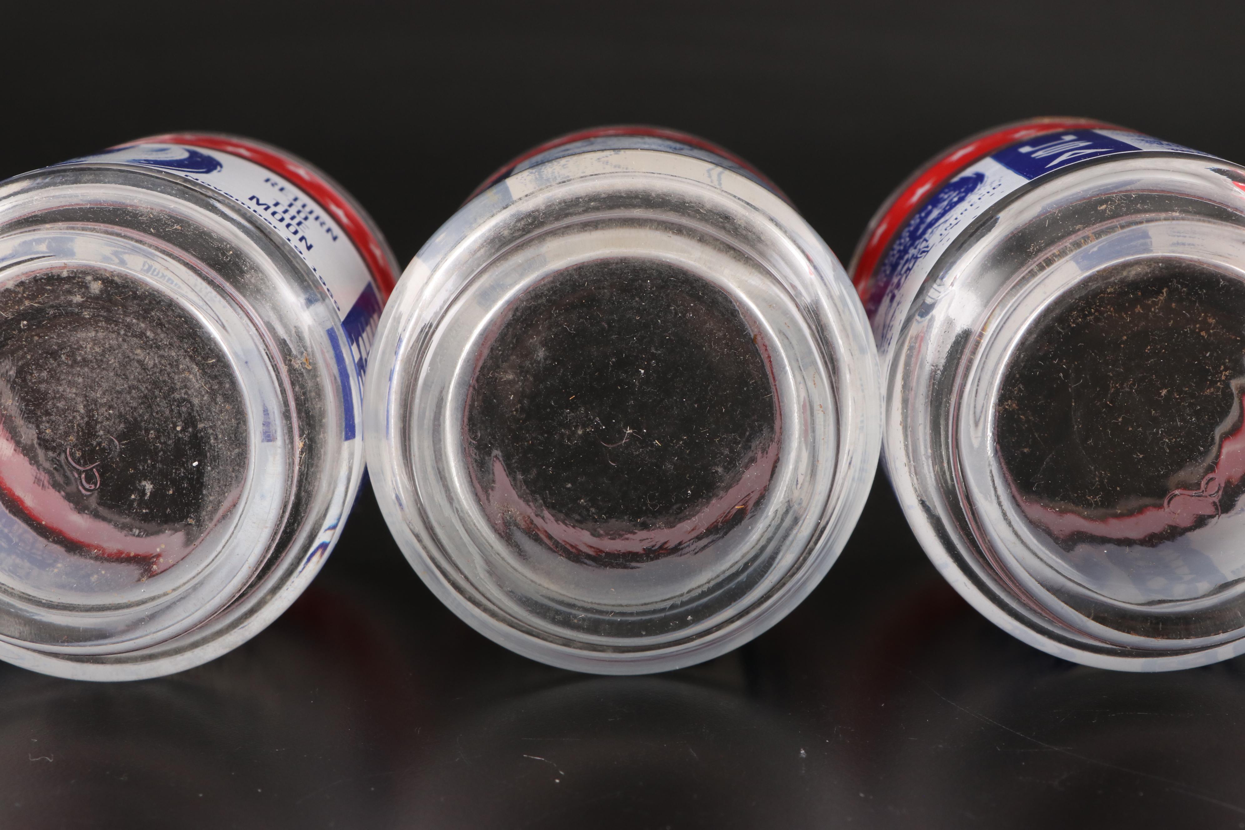 Libbey Apollo 12 and Apollo 13 Commemorative Highball Glasses