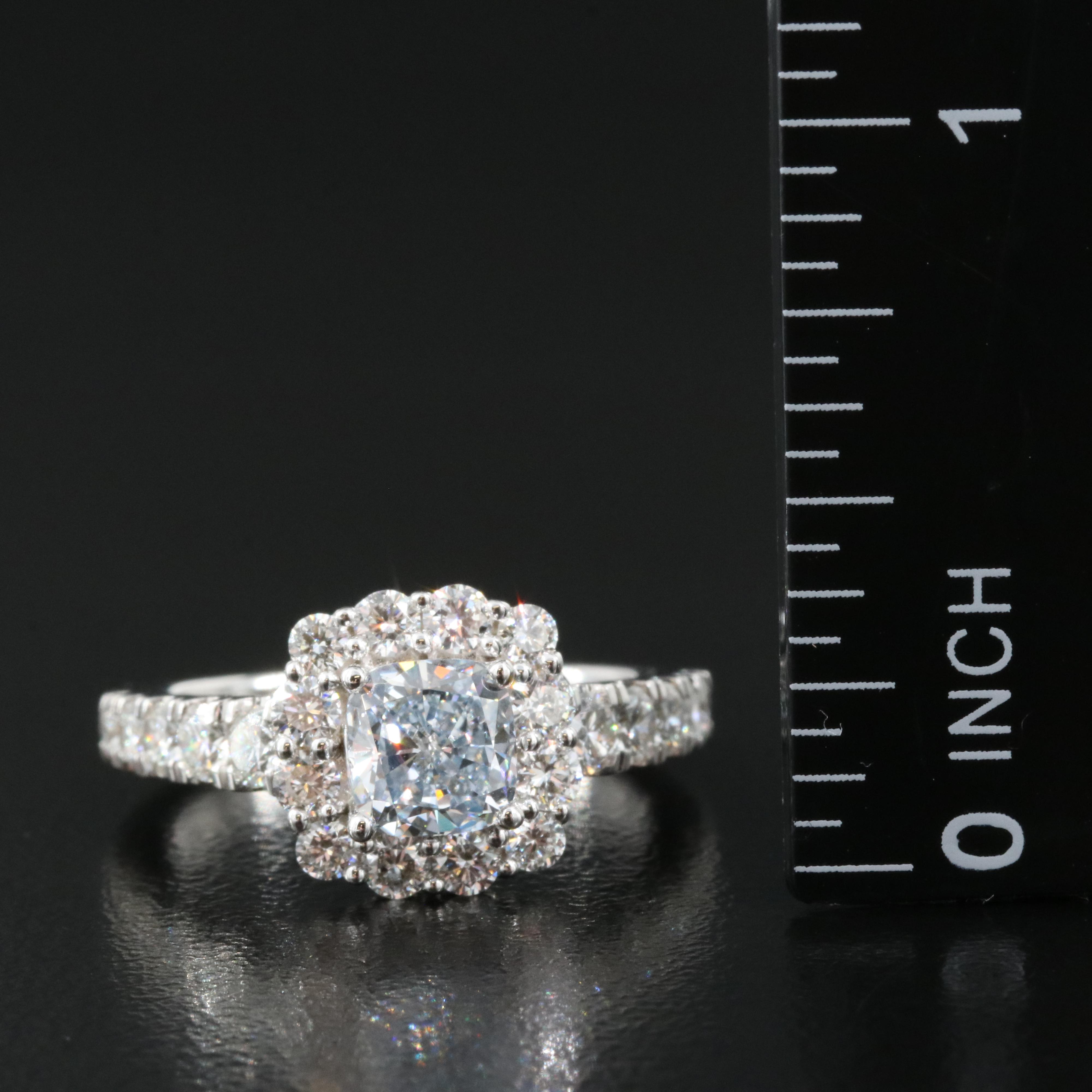 14K 2.94 CTW Lab Grown Diamond Ring and Band Set