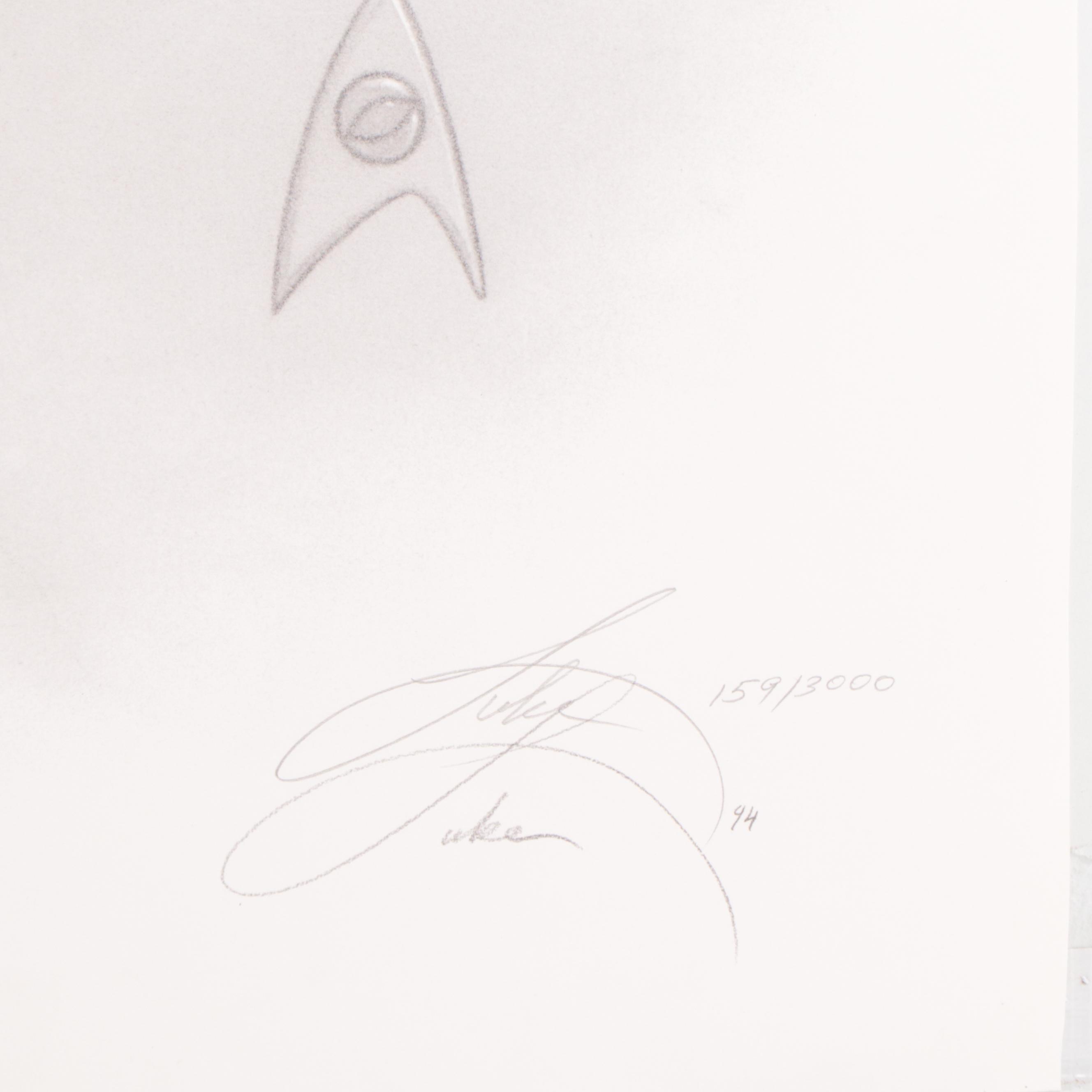 Offset Lithographs of Star Trek Portraits, 1993-94