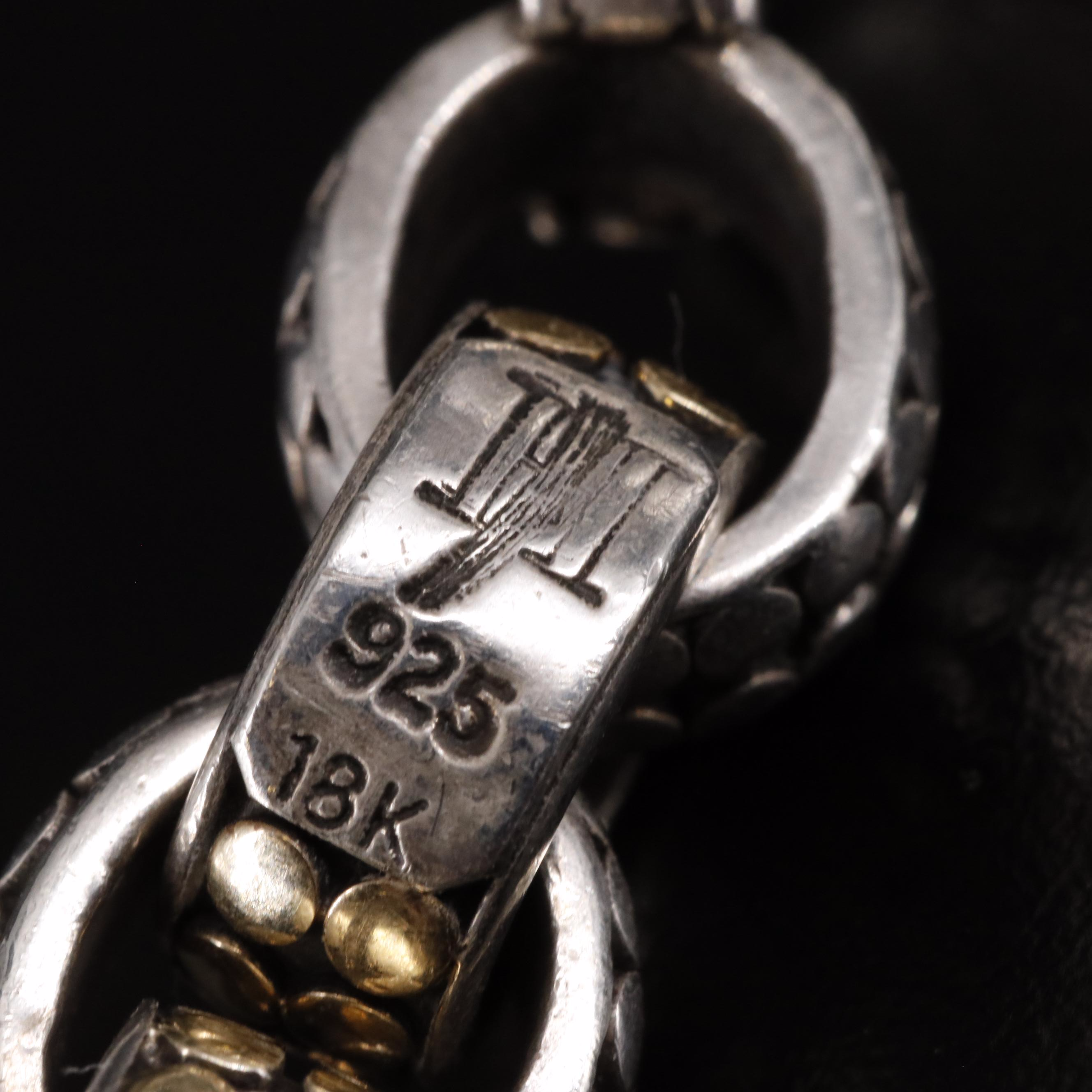 John Hardy Dot Collection 18K and Sterling Bracelet