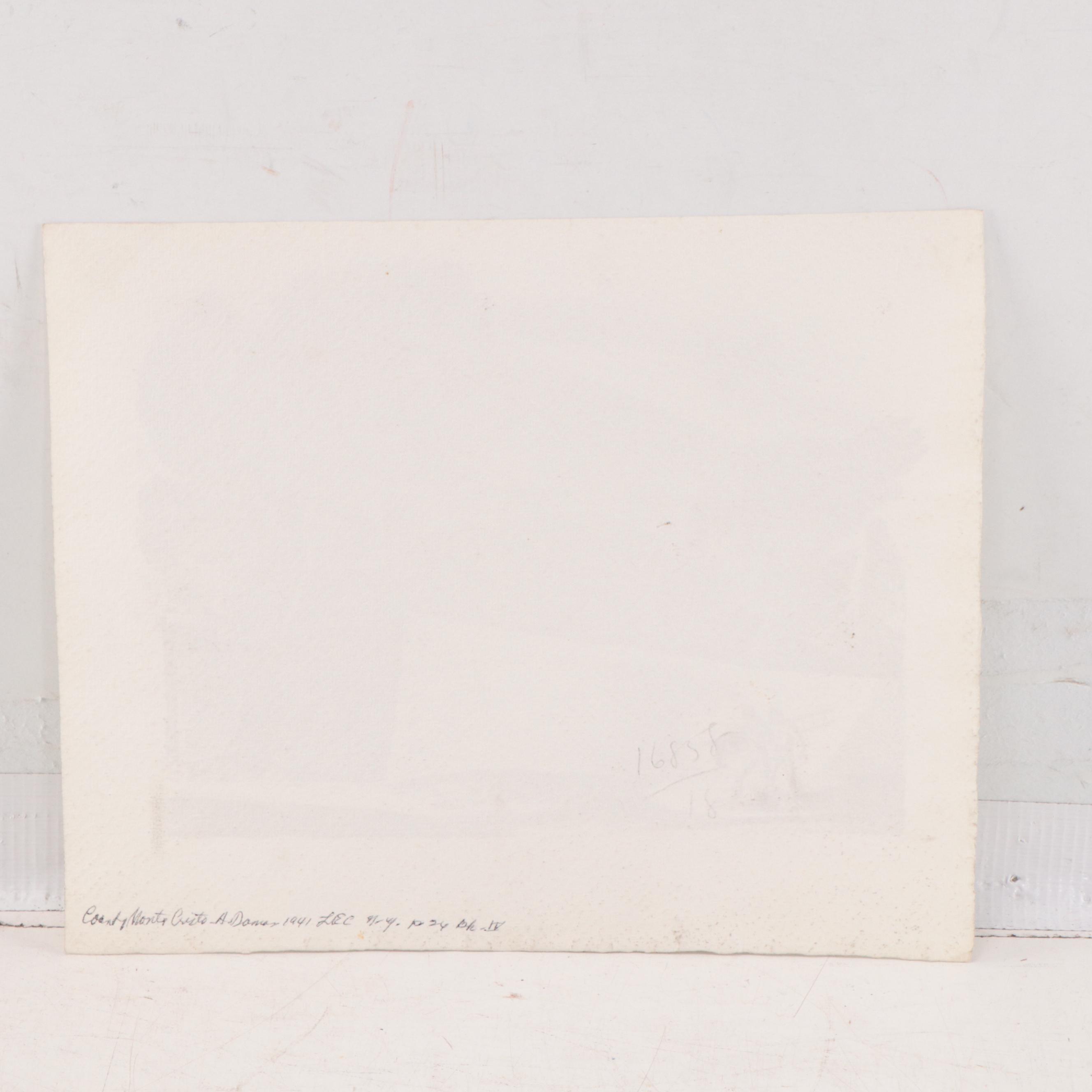 Lynd Ward Ink Illustrations For "The Count of Monte Cristo," Mid-20th Century