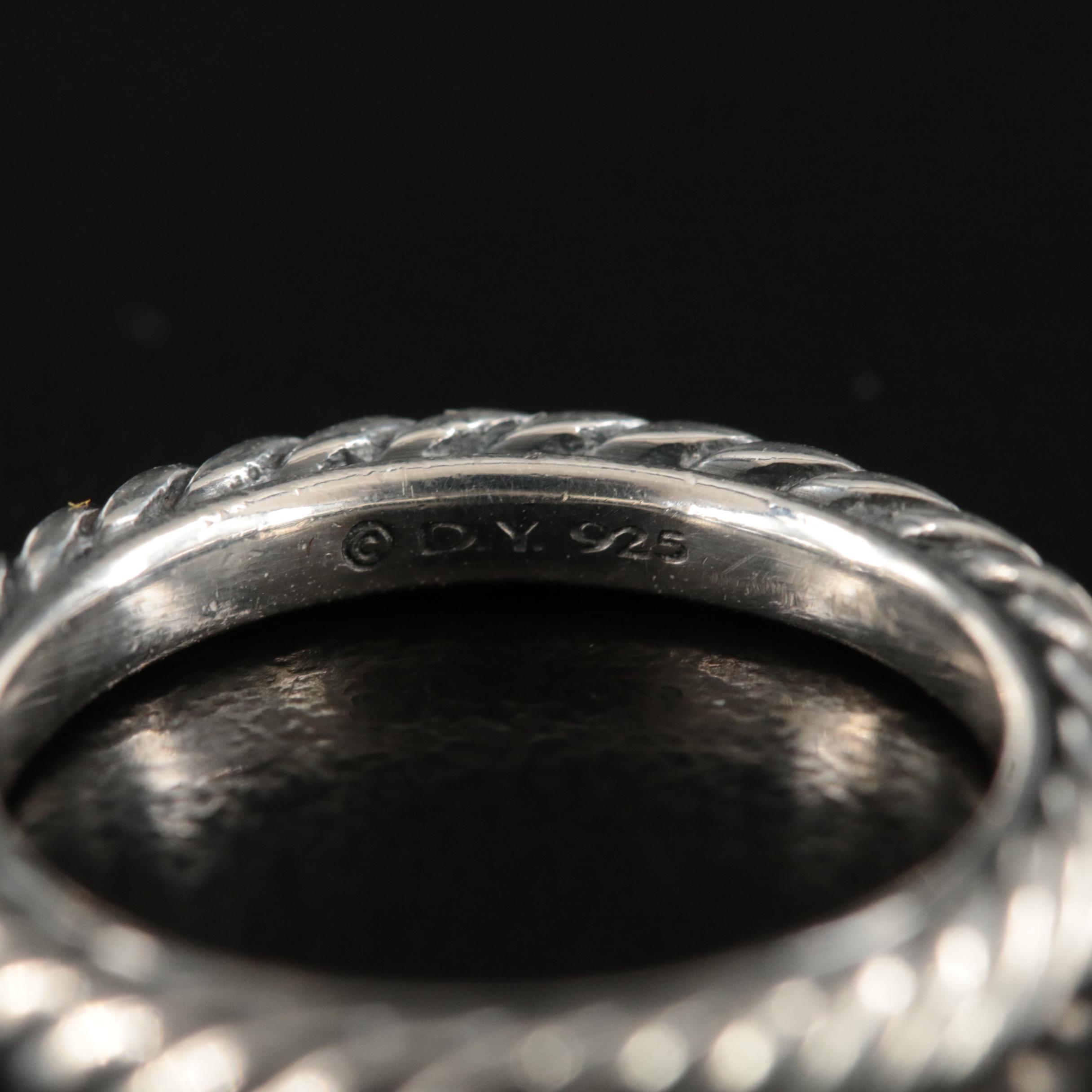 David Yurman Cable Collectibles Sterling Stack Ring