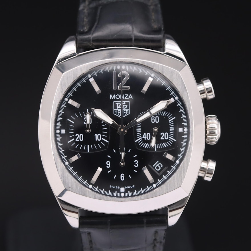 TAG Heuer Monza Stainless Steel Chronograph Automatic Wristwatch