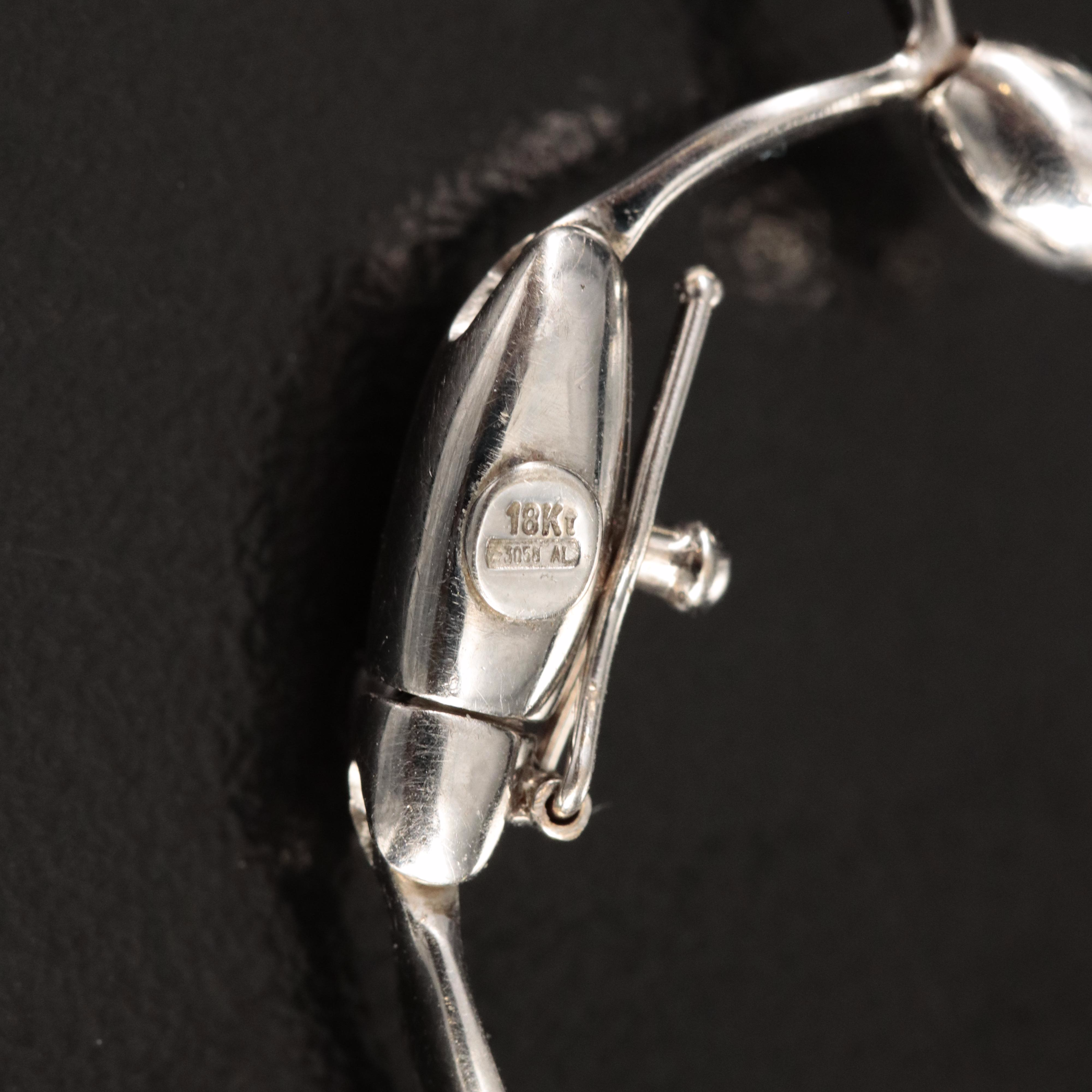 18K Pearl and 2.47 CTW Diamond Scalloped Necklace