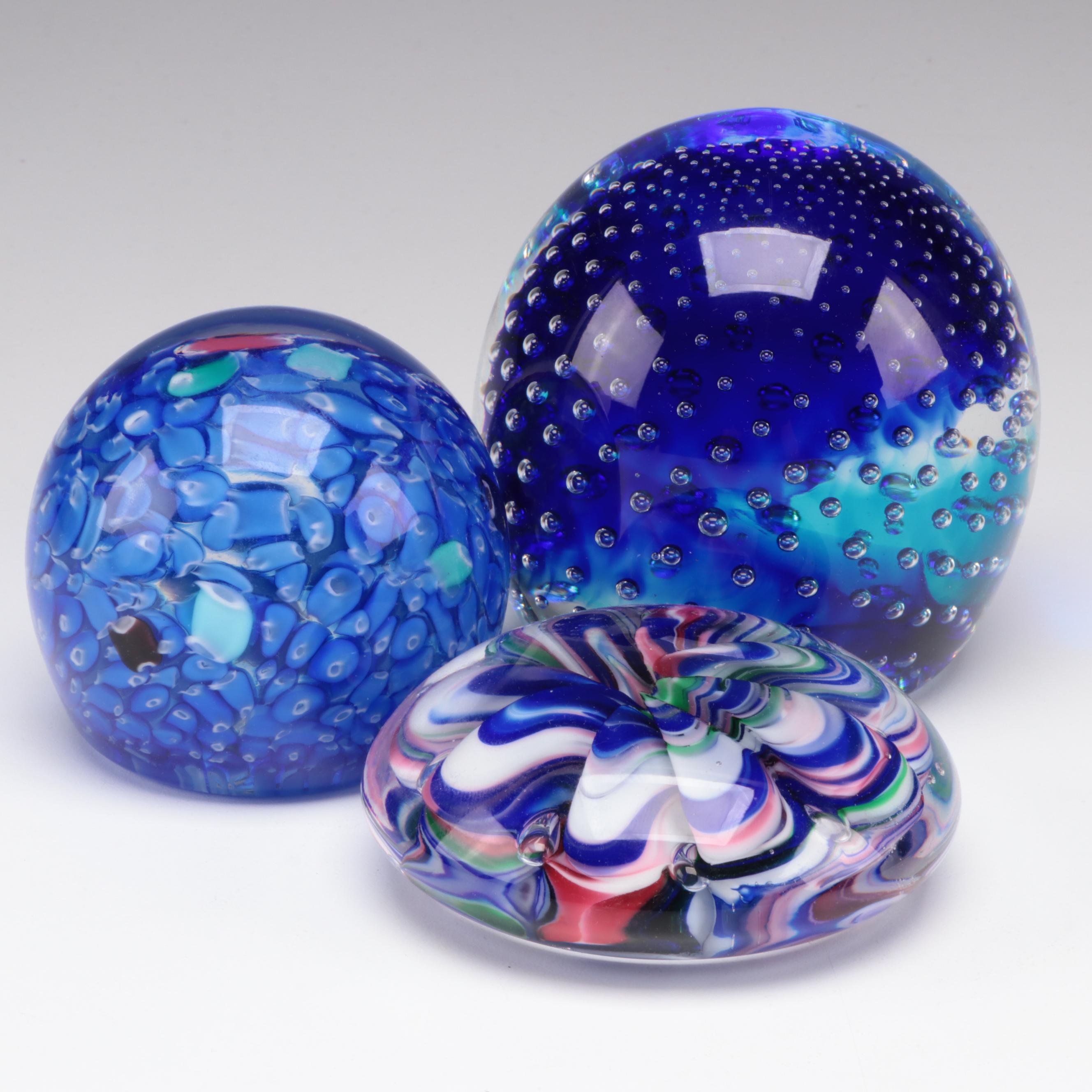 Joe St. Clair and Other Blown Glass Paperweights