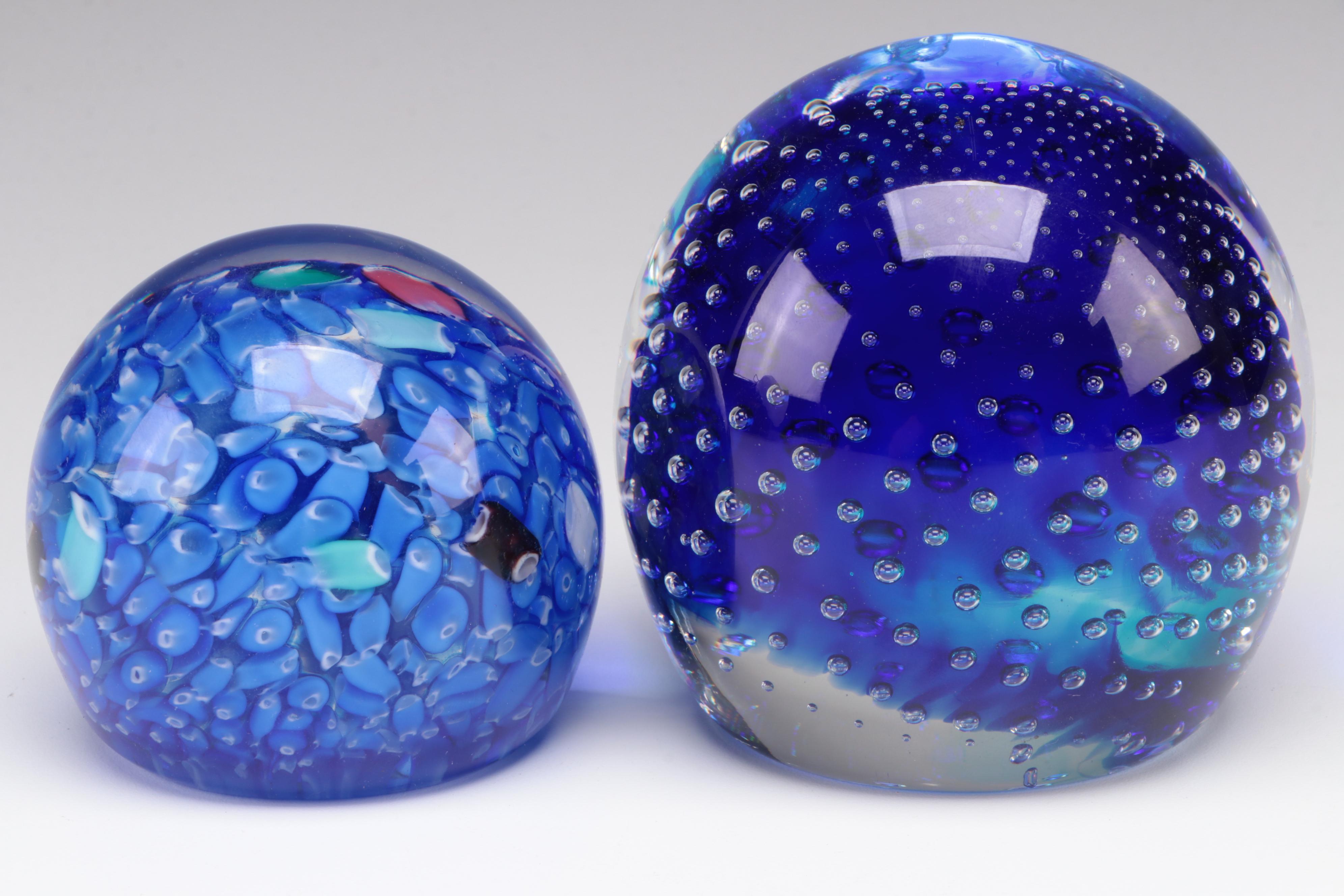 Joe St. Clair and Other Blown Glass Paperweights