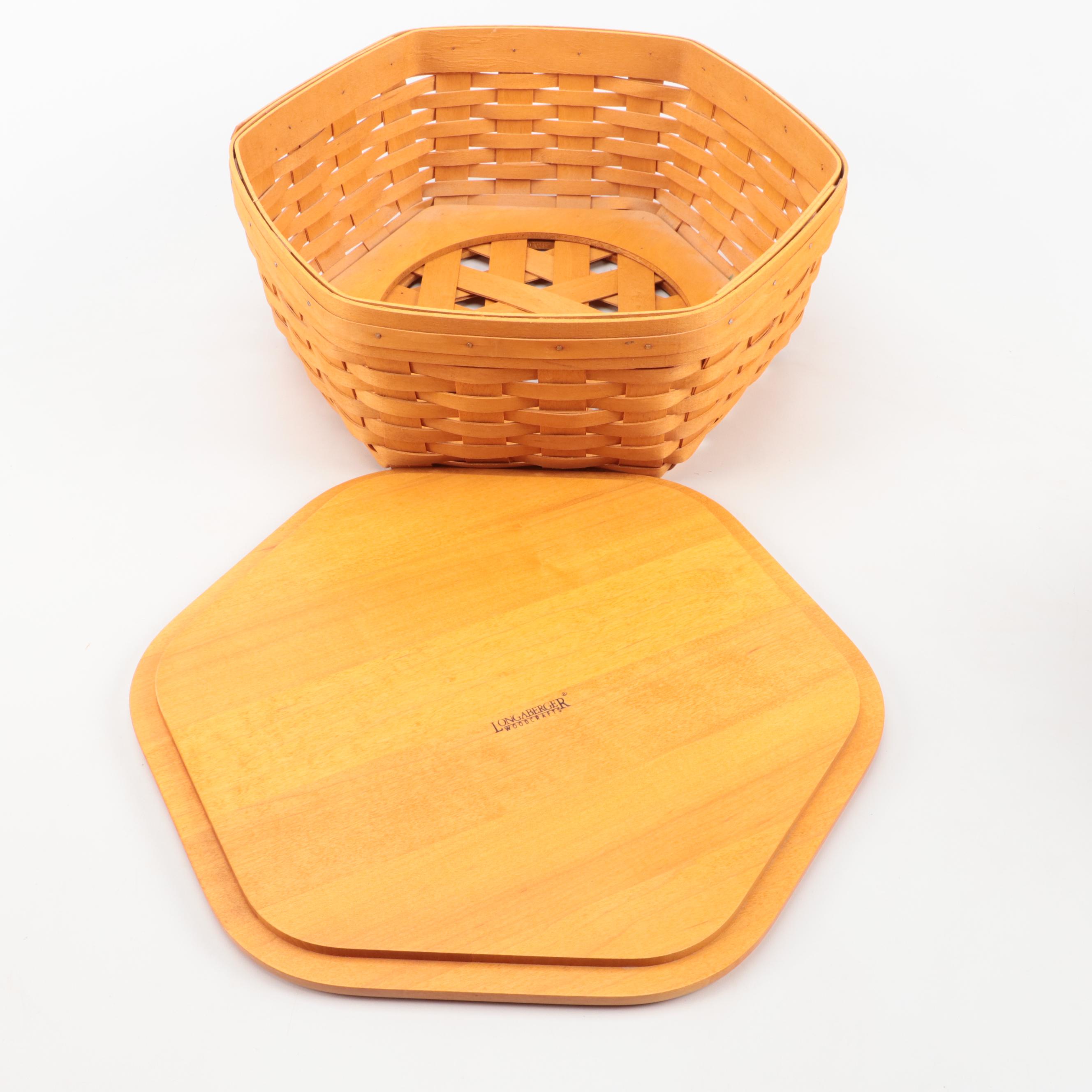 Longaberger Hexagonal Stacking Basketry Boxes
