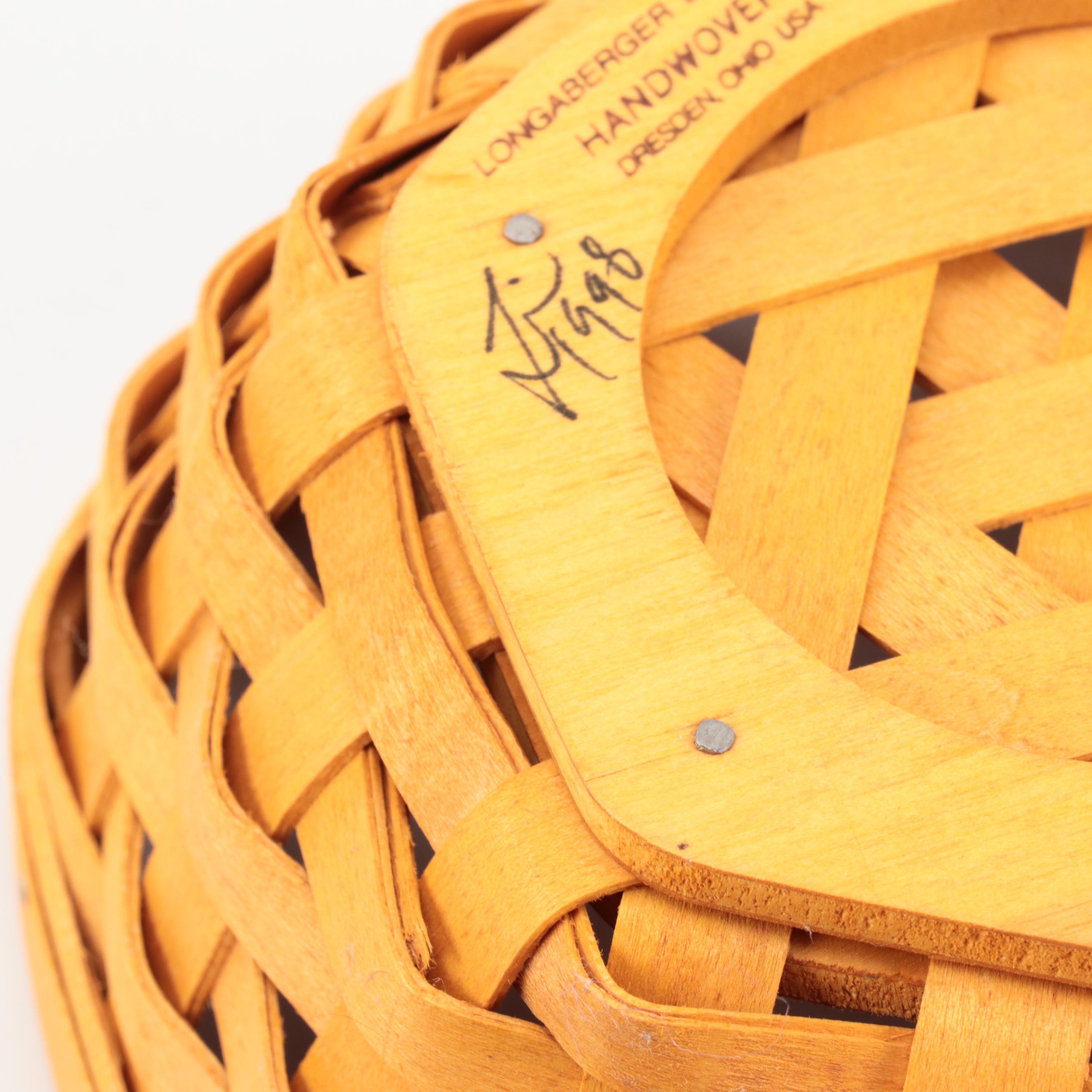 Longaberger Hexagonal Stacking Basketry Boxes