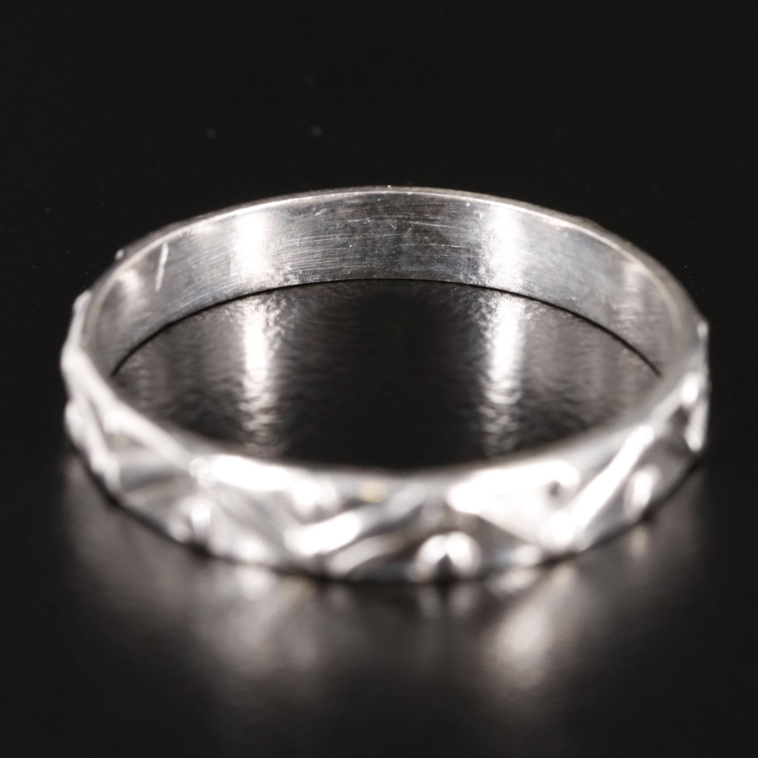 Sterling Zig Zag Band