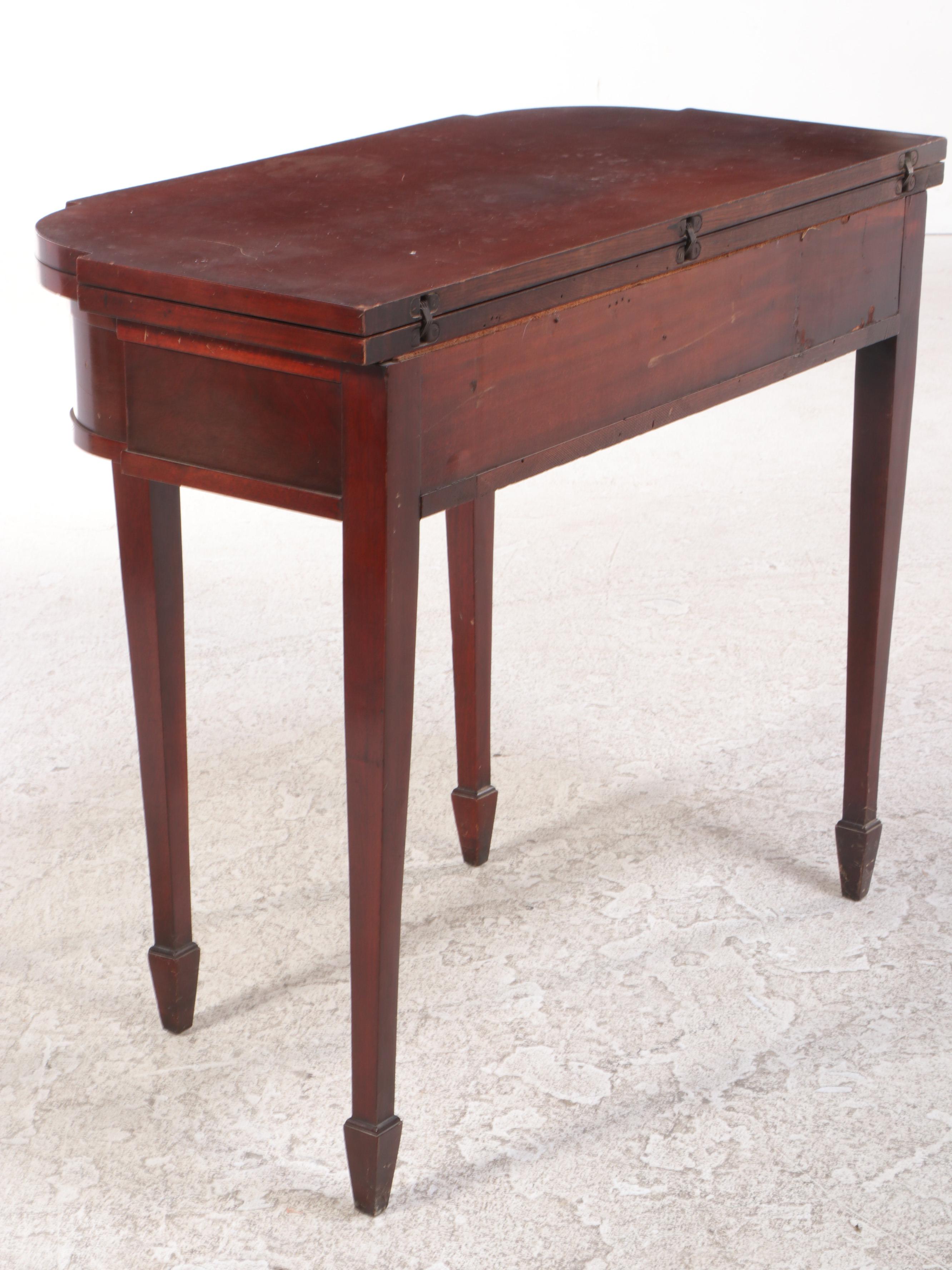 Federal Style Mahogany Games Table, Early to Mid 20th Century