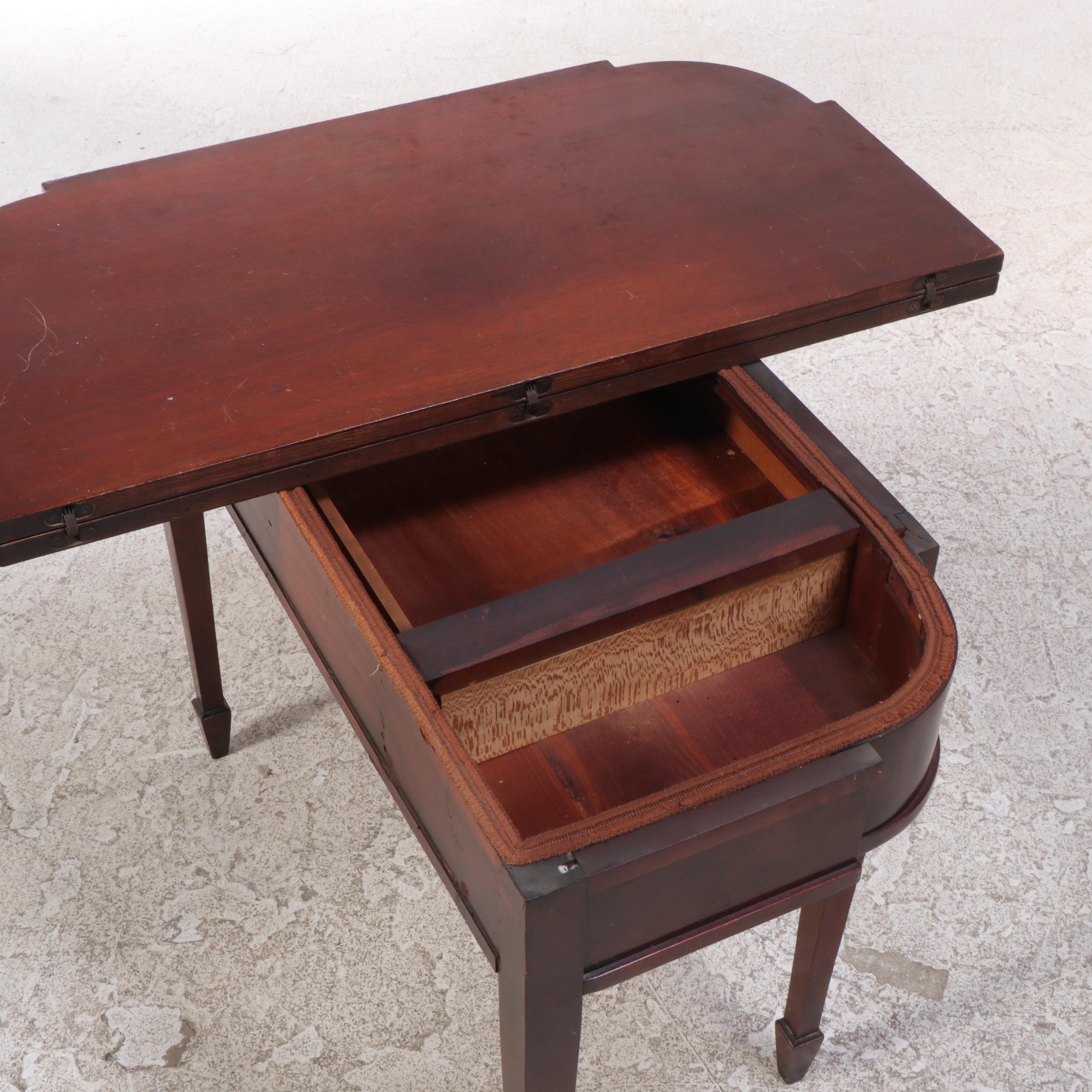 Federal Style Mahogany Games Table, Early to Mid 20th Century