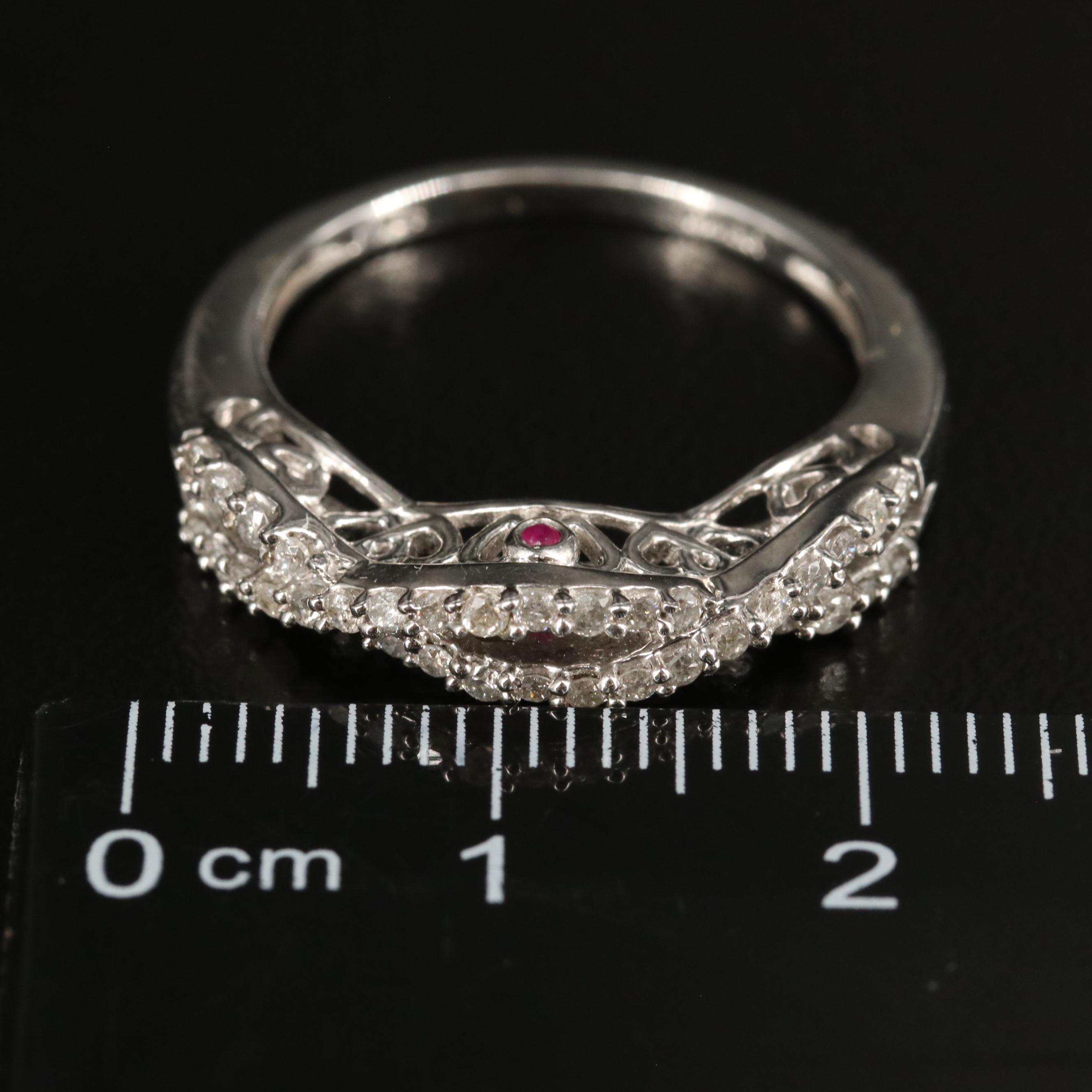 Sterling Diamond Ring