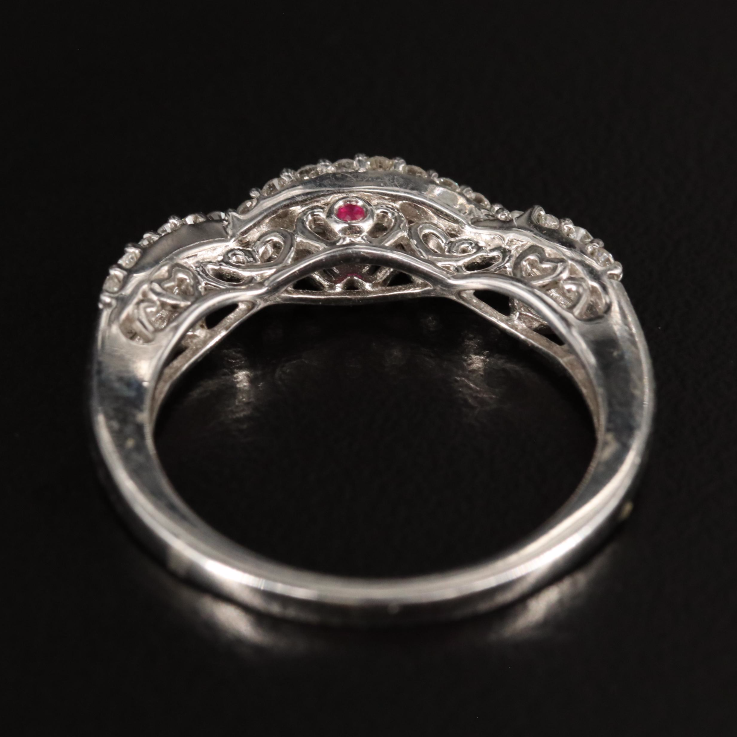 Sterling Diamond Ring