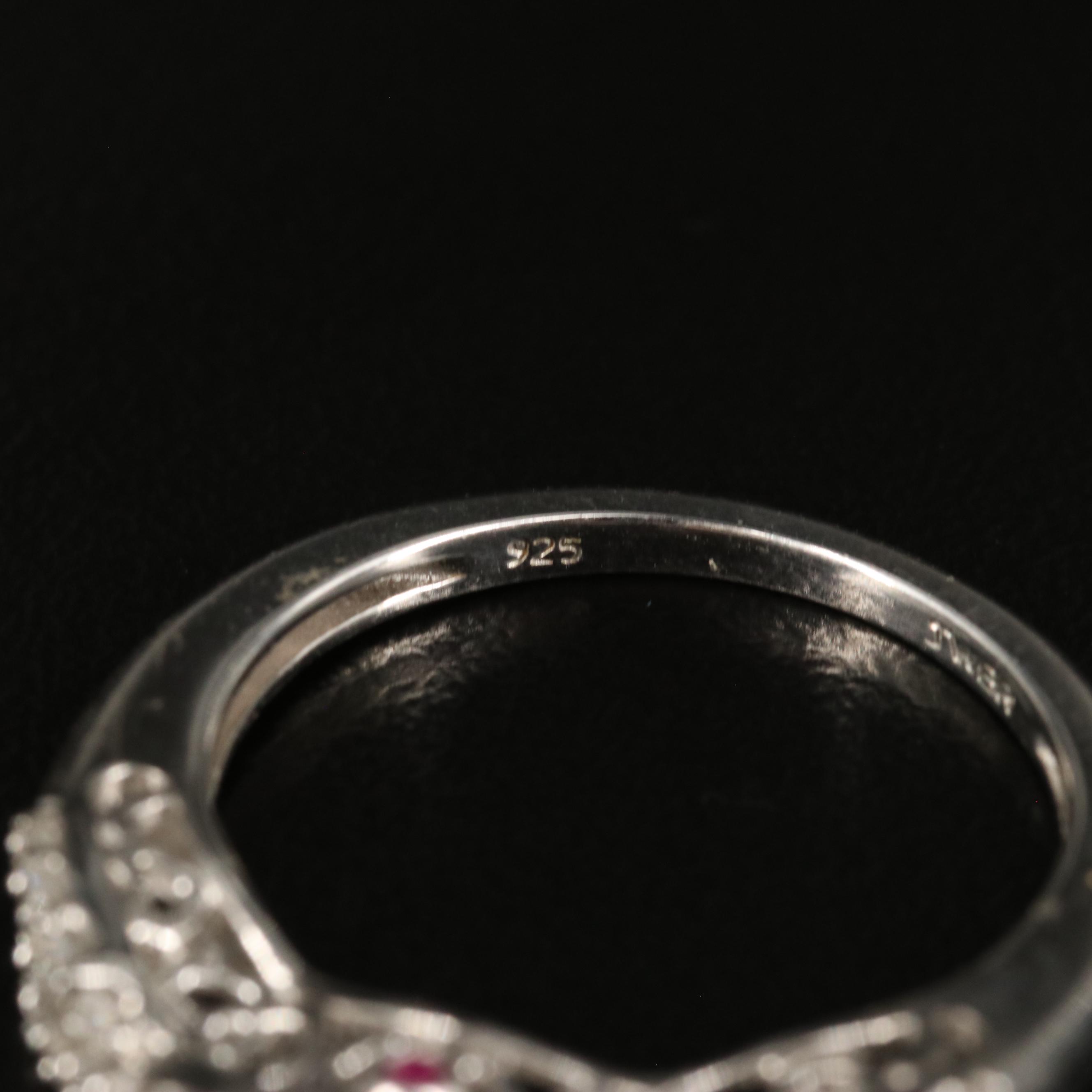 Sterling Diamond Ring