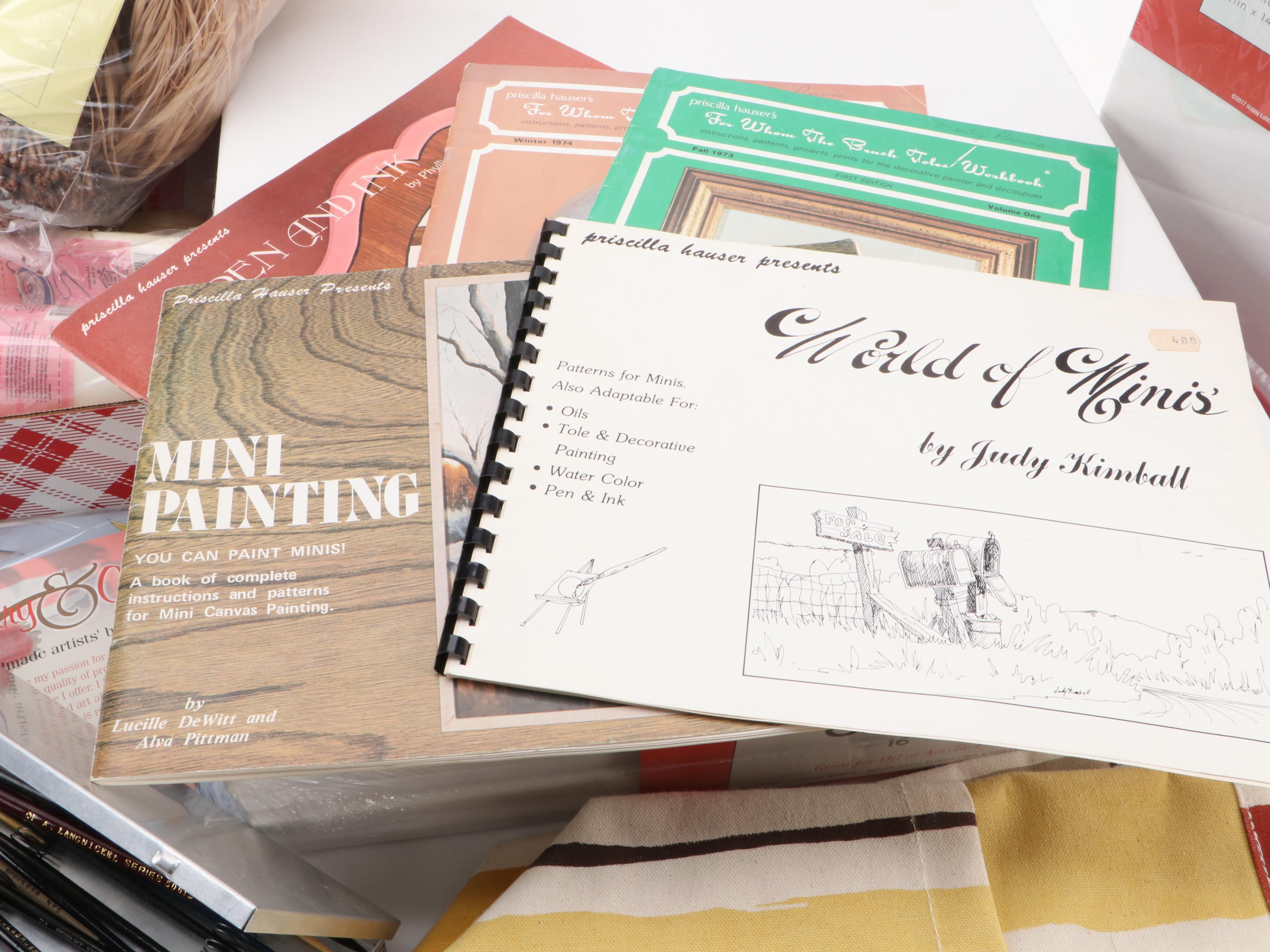 Art Supply Collection with Canvases, Brushes, Window Paint and More