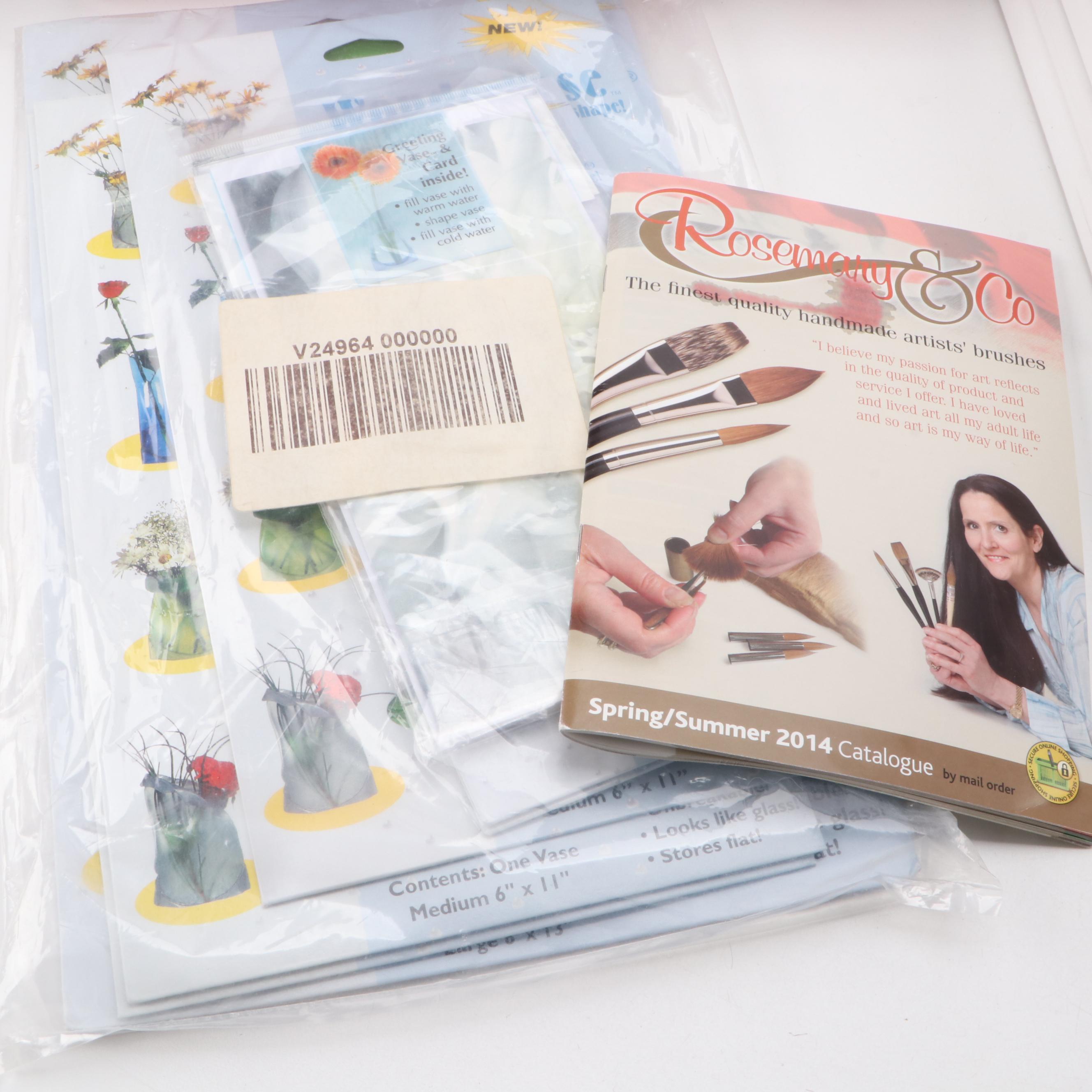 Art Supply Collection with Canvases, Brushes, Window Paint and More