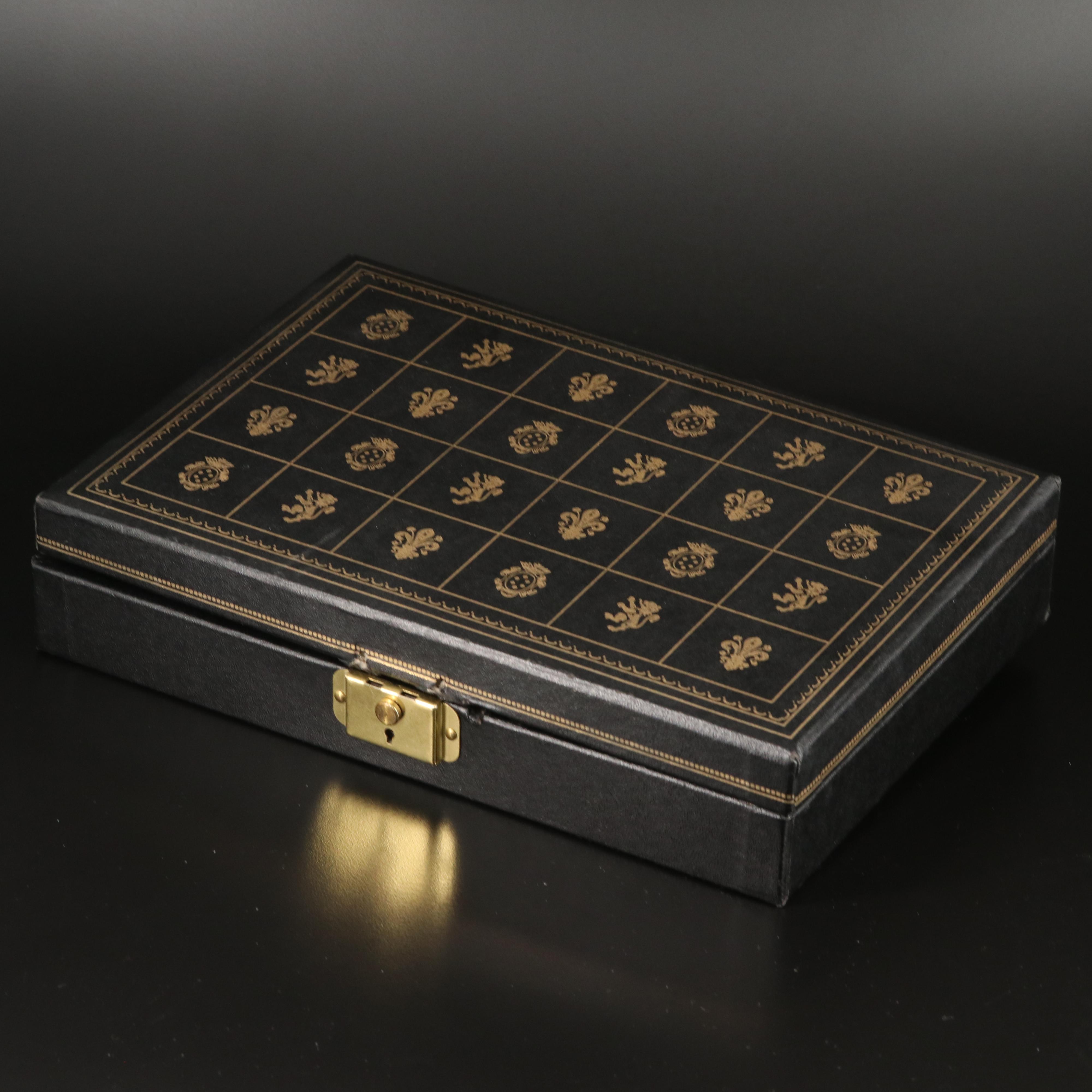 Gentleman's Accessory Collection Including Fleur-de-Lis and Landscape Jasper