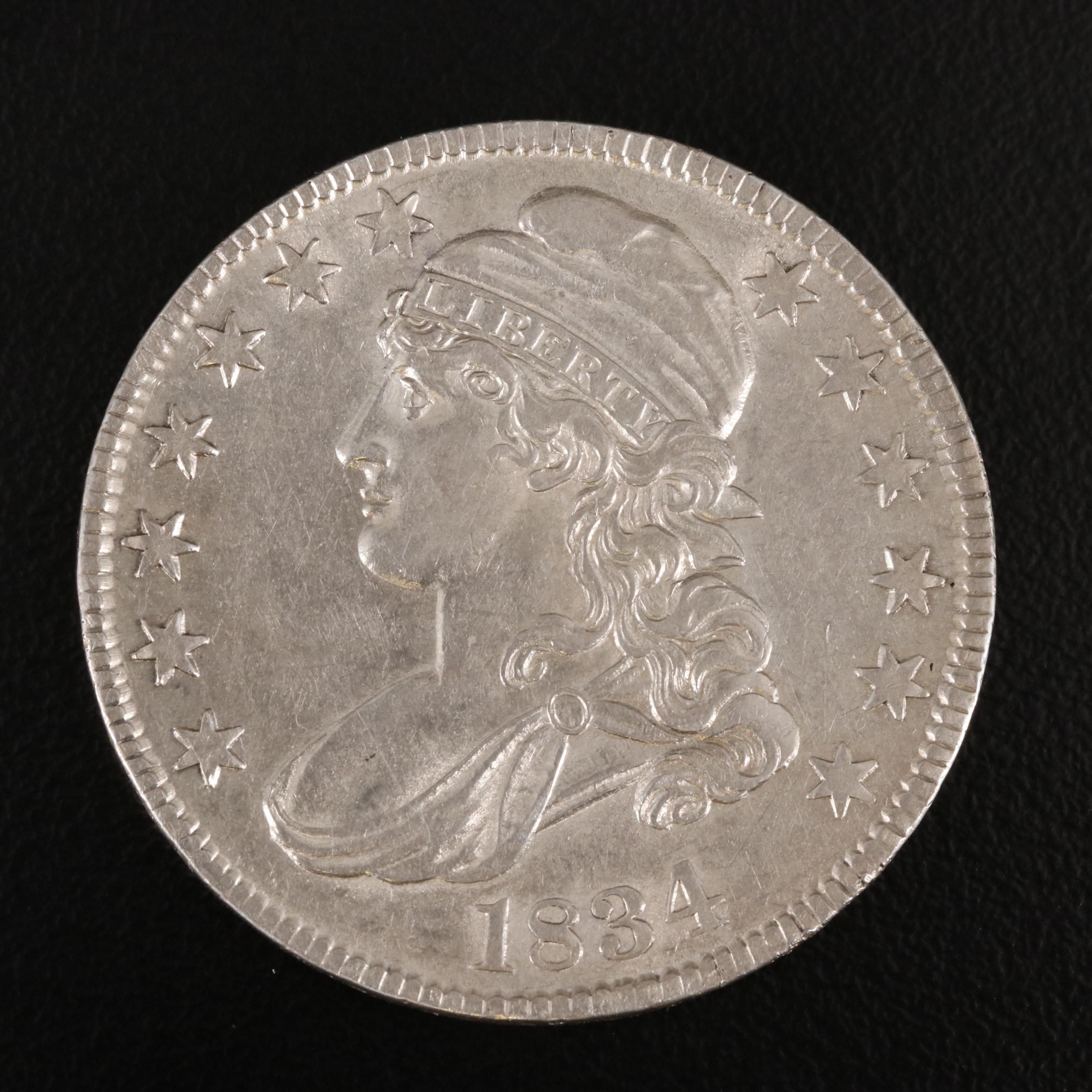 1834 Capped Bust Silver Half Dollar