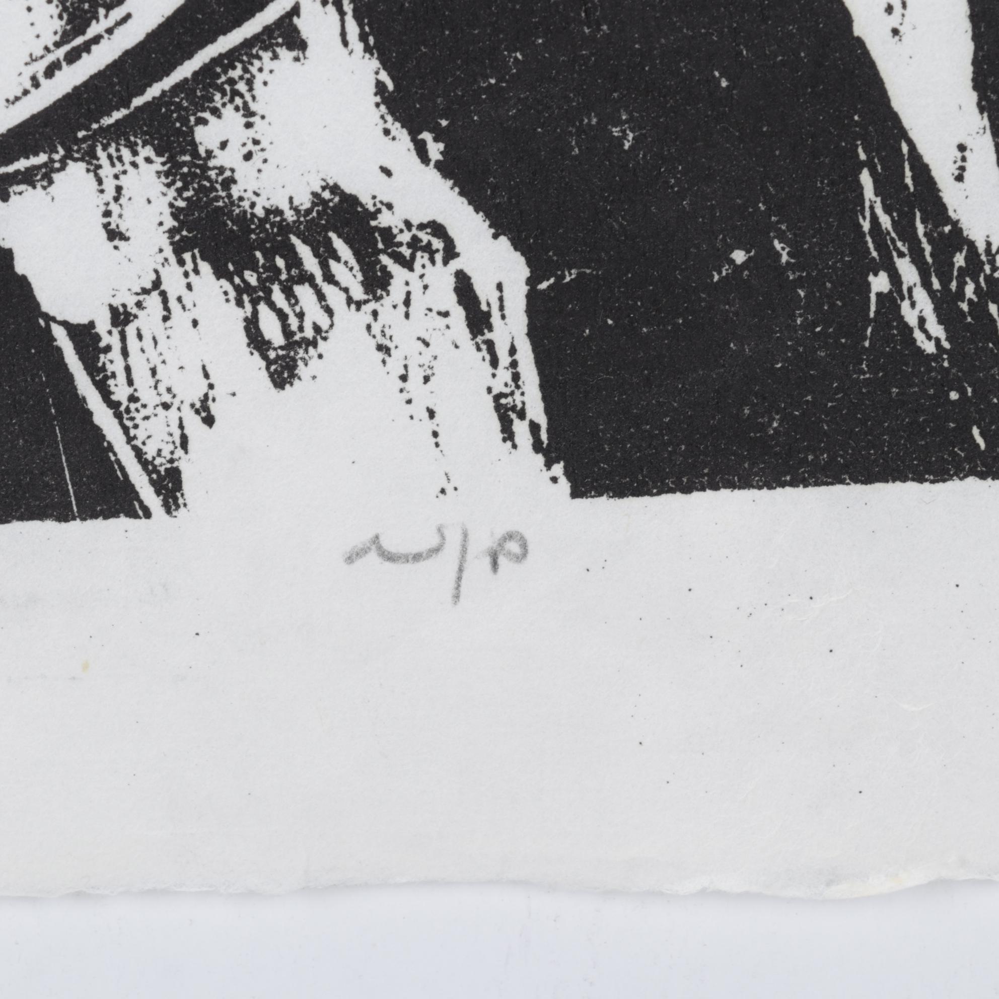 Sidney Chafetz Woodcut "A. J. Muste," 1967