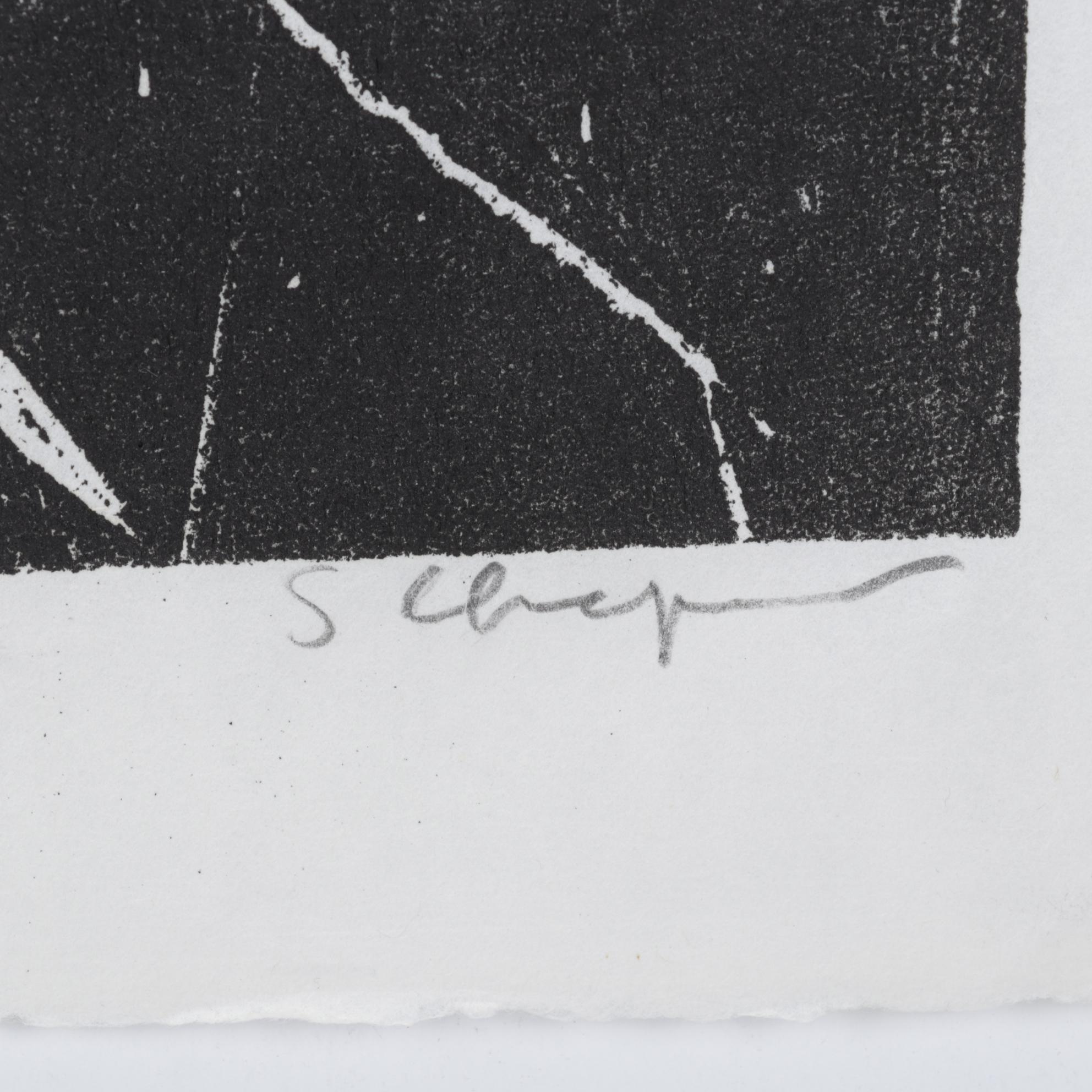 Sidney Chafetz Woodcut "A. J. Muste," 1967